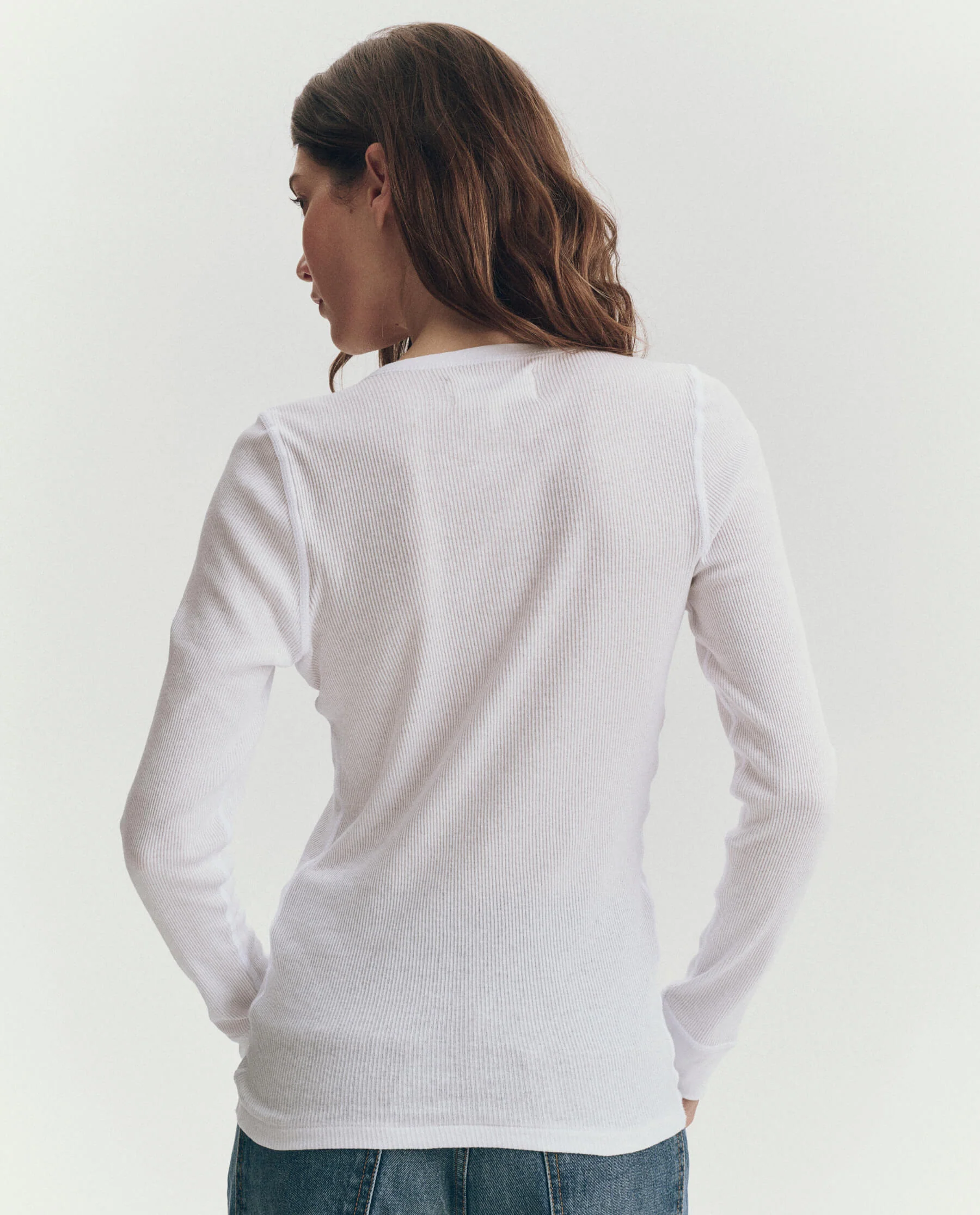 The Baby Rib Henley. -- True White - Image 5