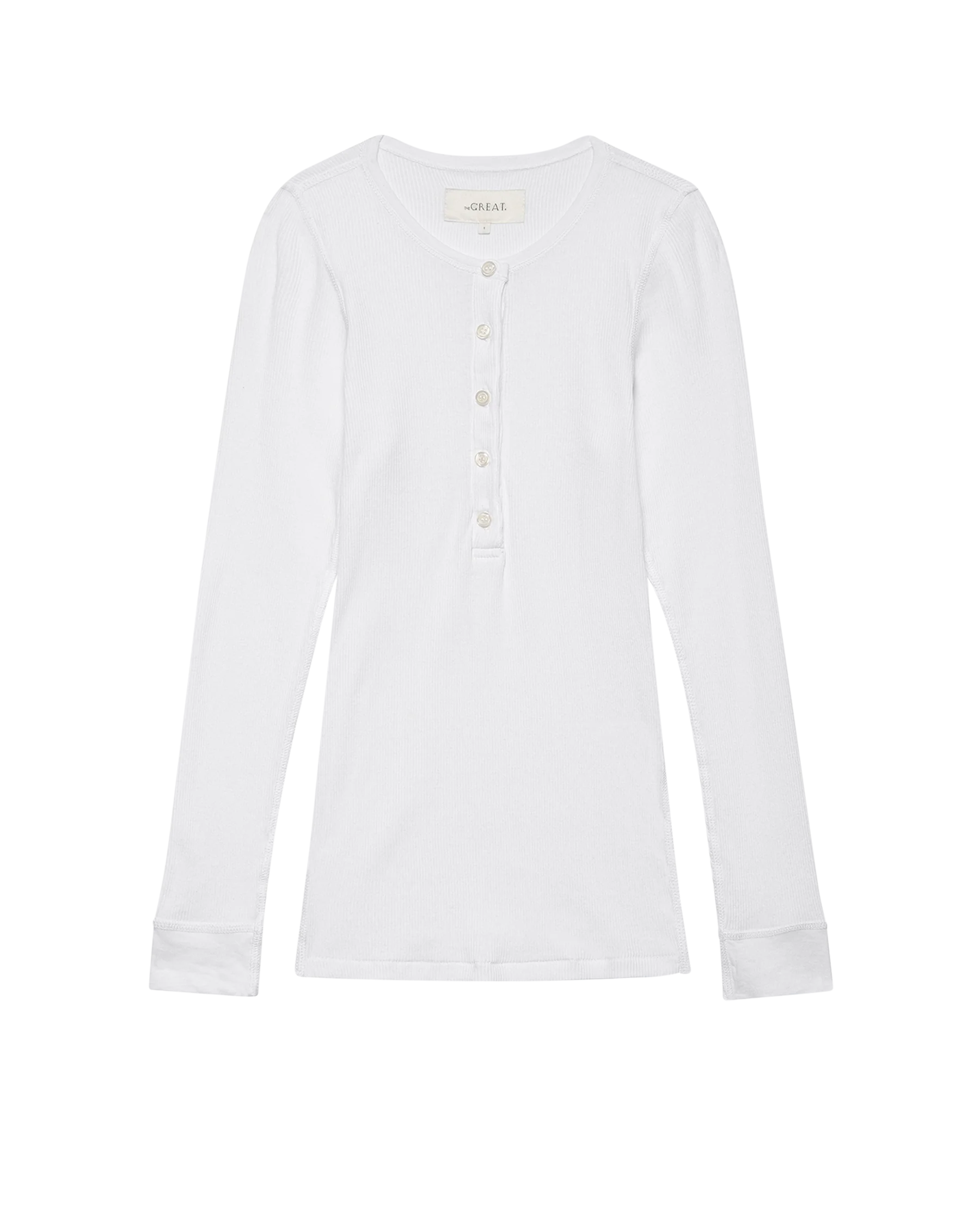 The Baby Rib Henley. -- True White - Image 6