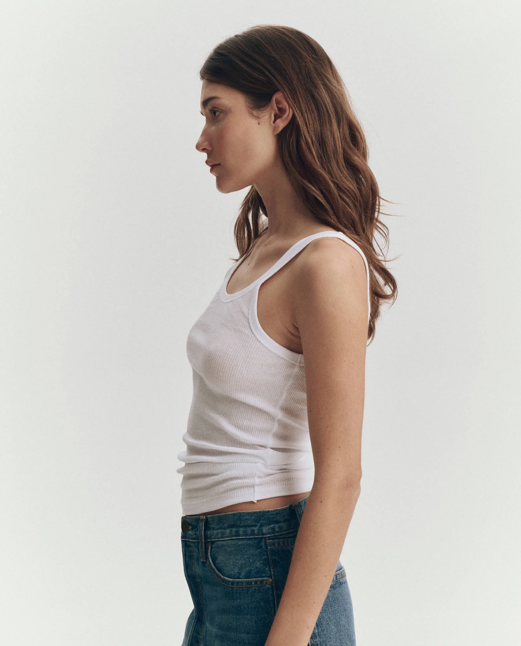 The Baby Rib Tank. -- True White - Image 4