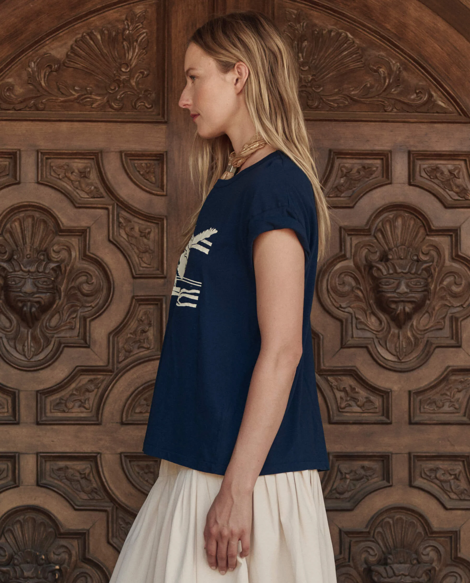 The Boxy Crew w/ Everglade Graphic. -- True Navy - Image 3