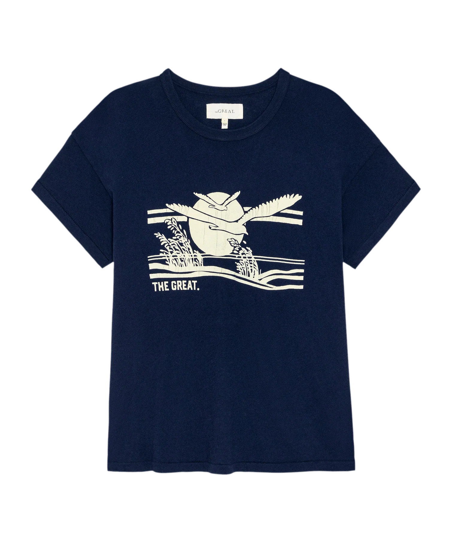 The Boxy Crew w/ Everglade Graphic. -- True Navy - Image 6