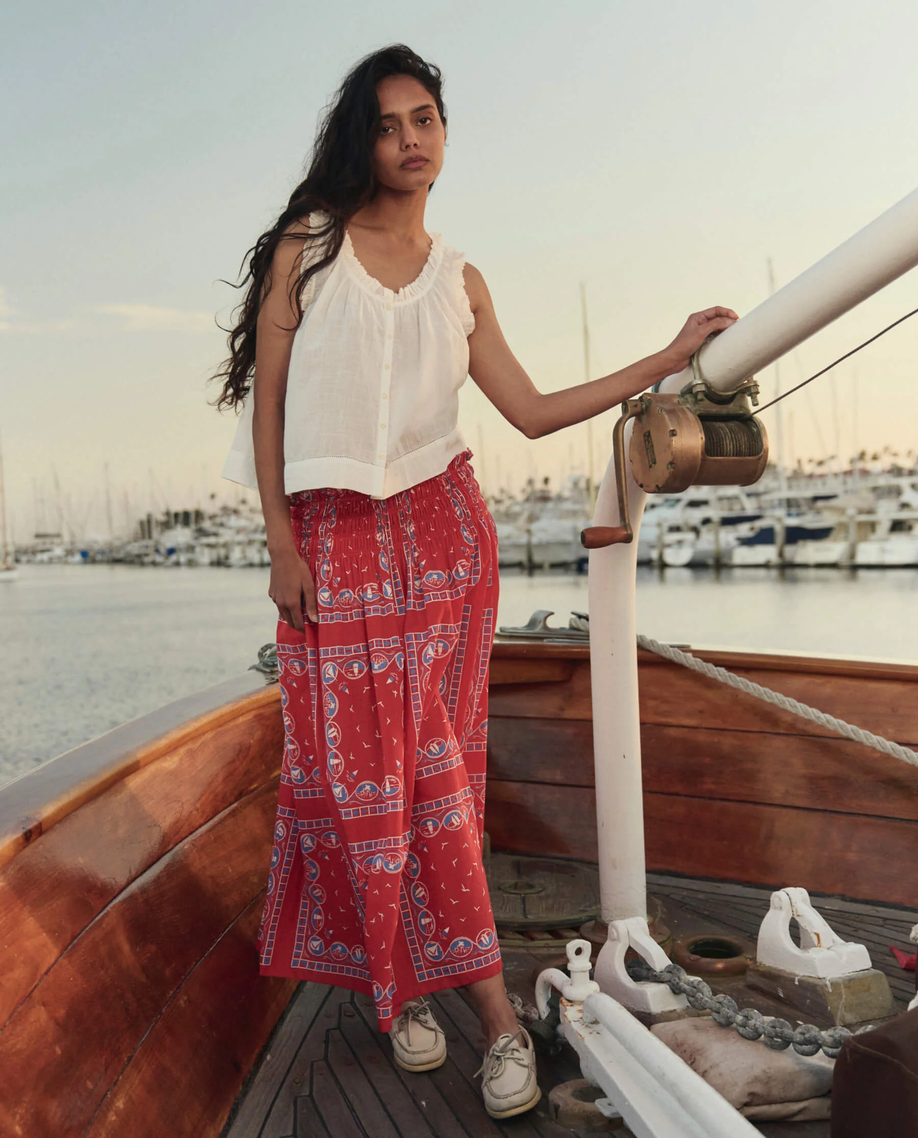 The Canary Skirt. -- Red Sailboat Bandana - Image 5