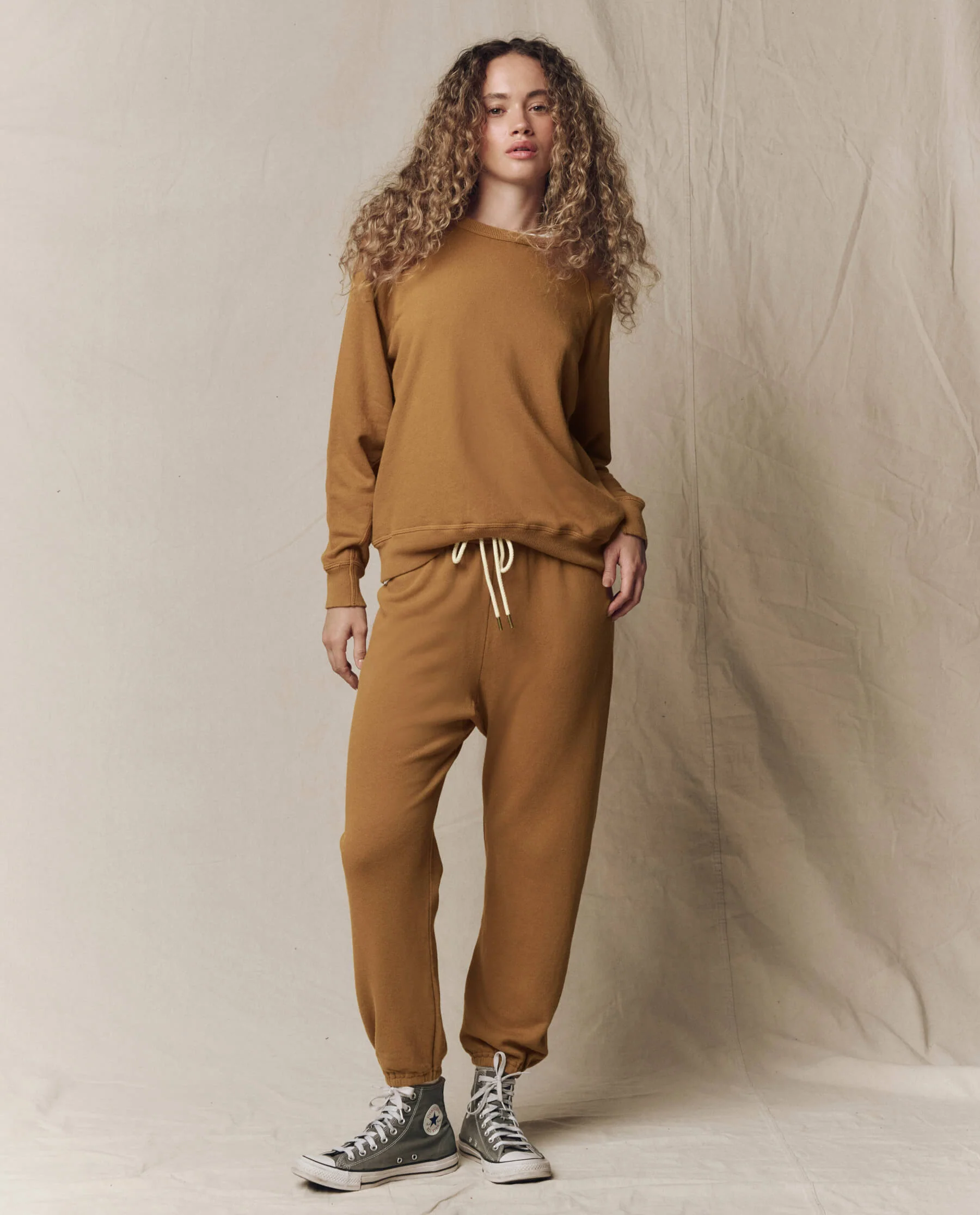The College Sweatshirt. Solid -- Cork - Image 5