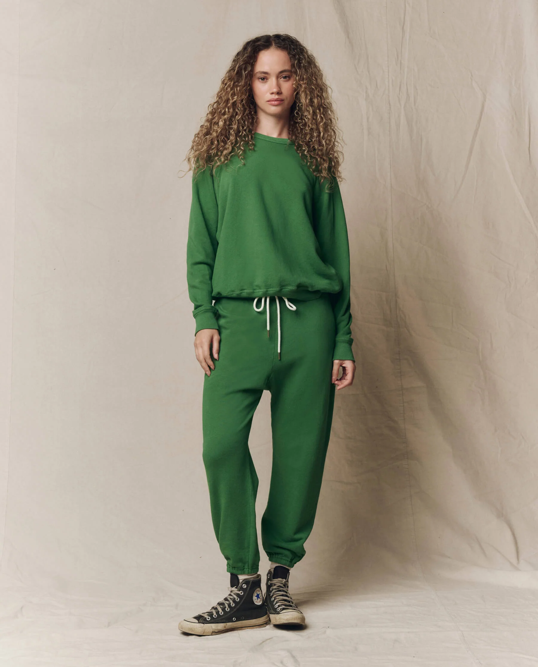 The College Sweatshirt. Solid -- Fennel - Image 5