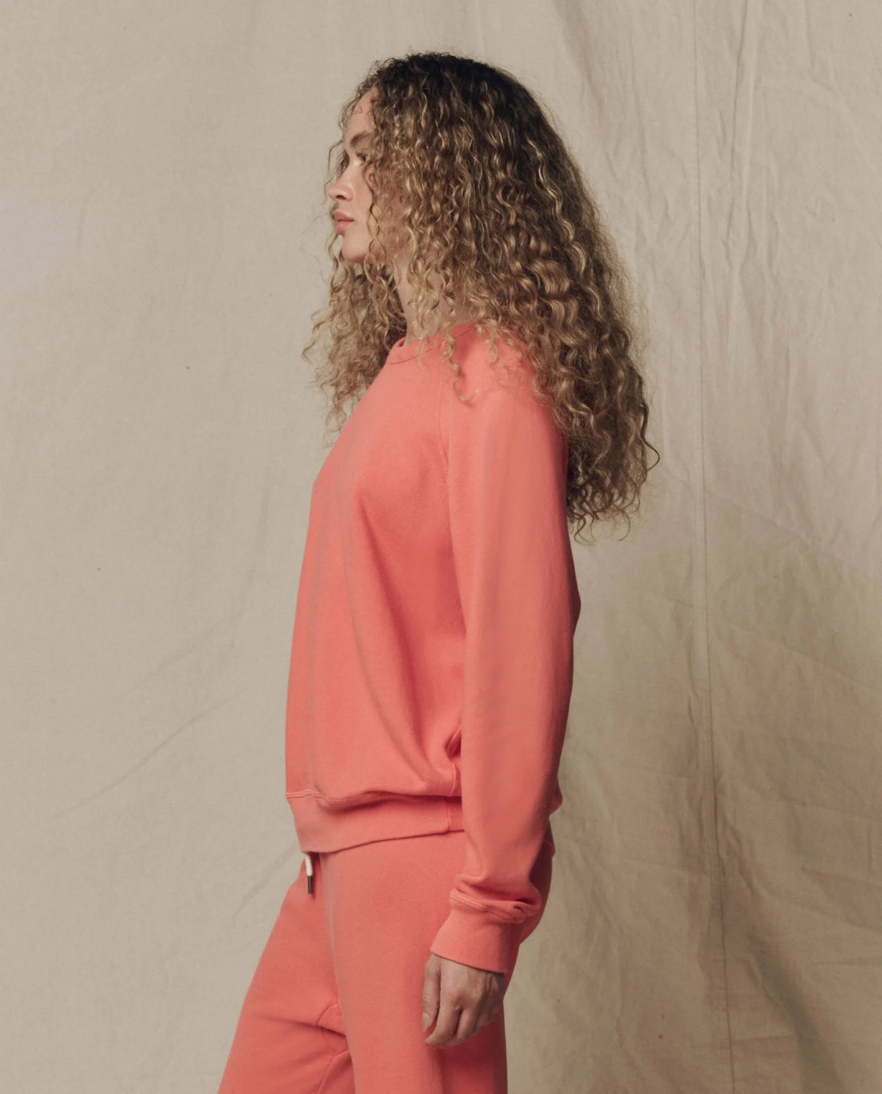 The College Sweatshirt. Solid -- Guava - Image 4