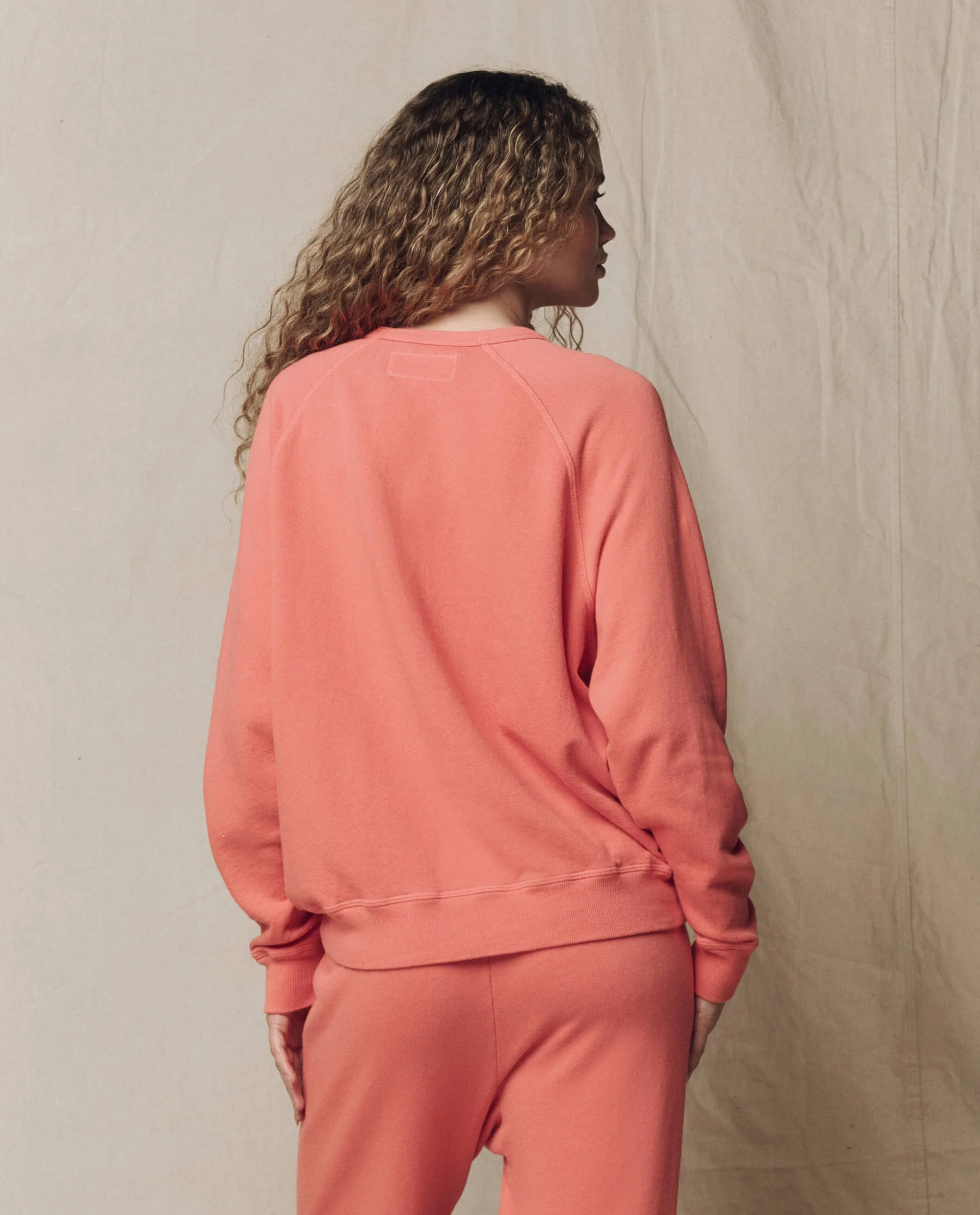 The College Sweatshirt. Solid -- Guava - Image 5