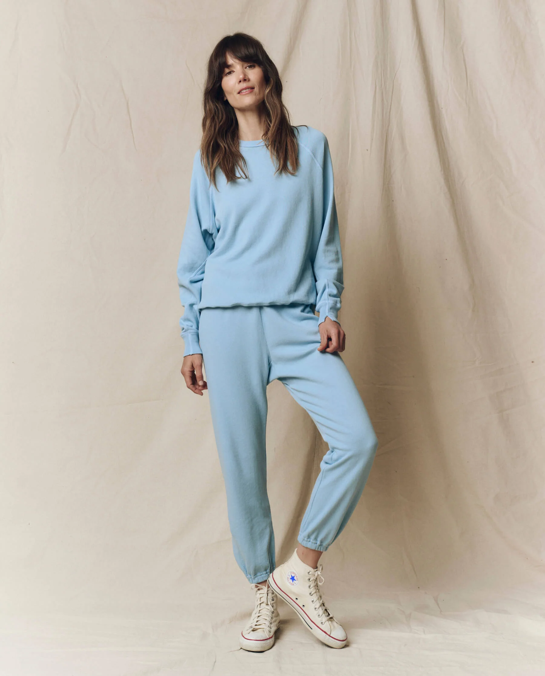 The College Sweatshirt. Solid -- Vista Blue - Image 4