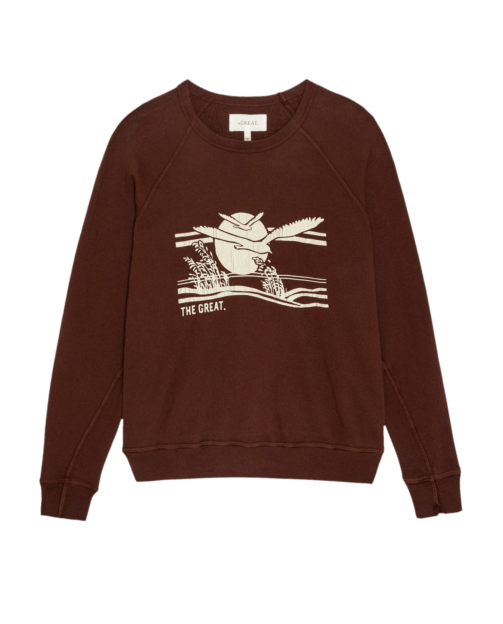 The College Sweatshirt w/ Everglade Graphic. -- Toasted Walnut - Image 6