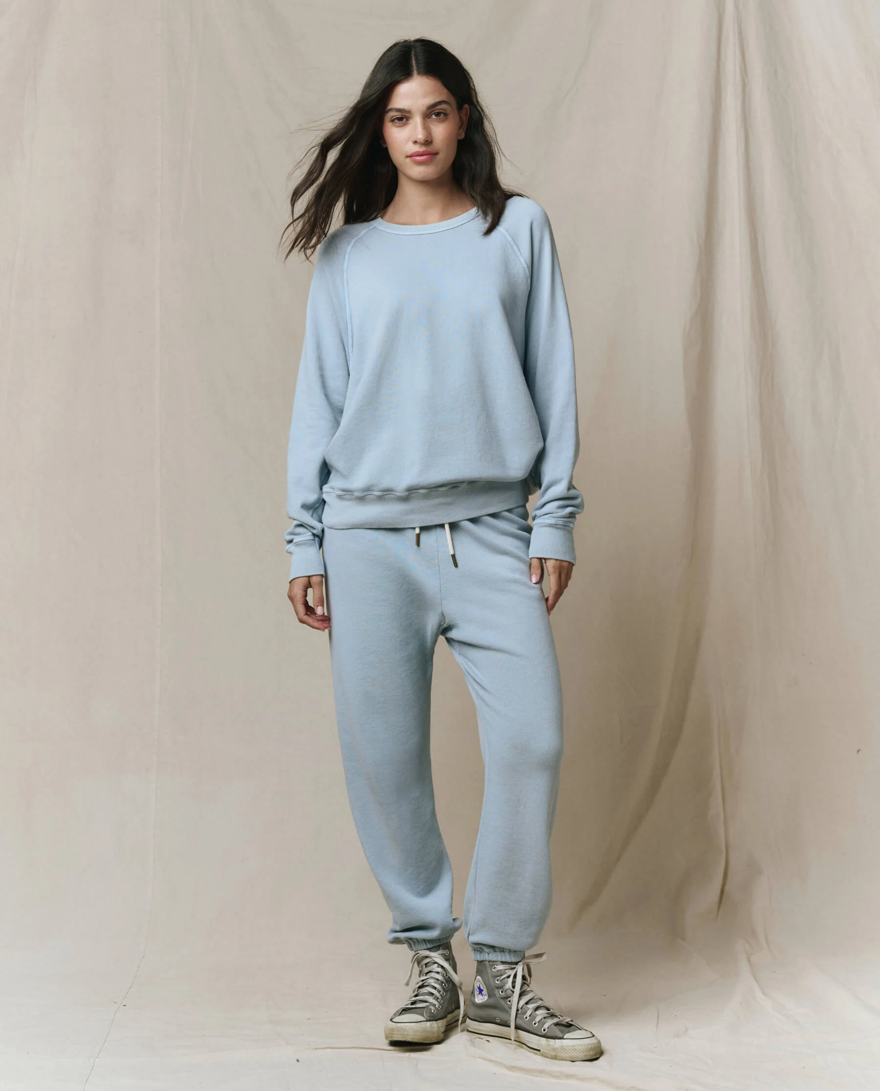 The College Sweatshirt. Solid -- Whisper Blue - Image 4