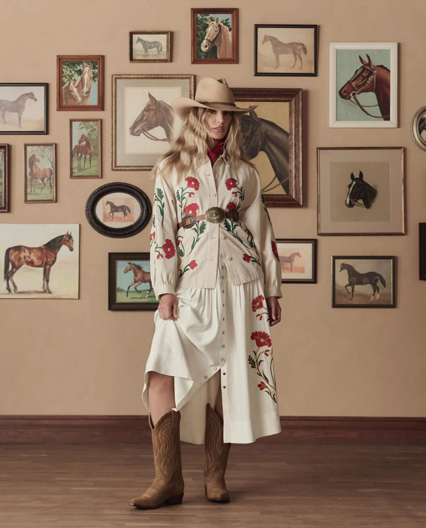 The Cowboy Boot (Suede). -- Tan - Image 3
