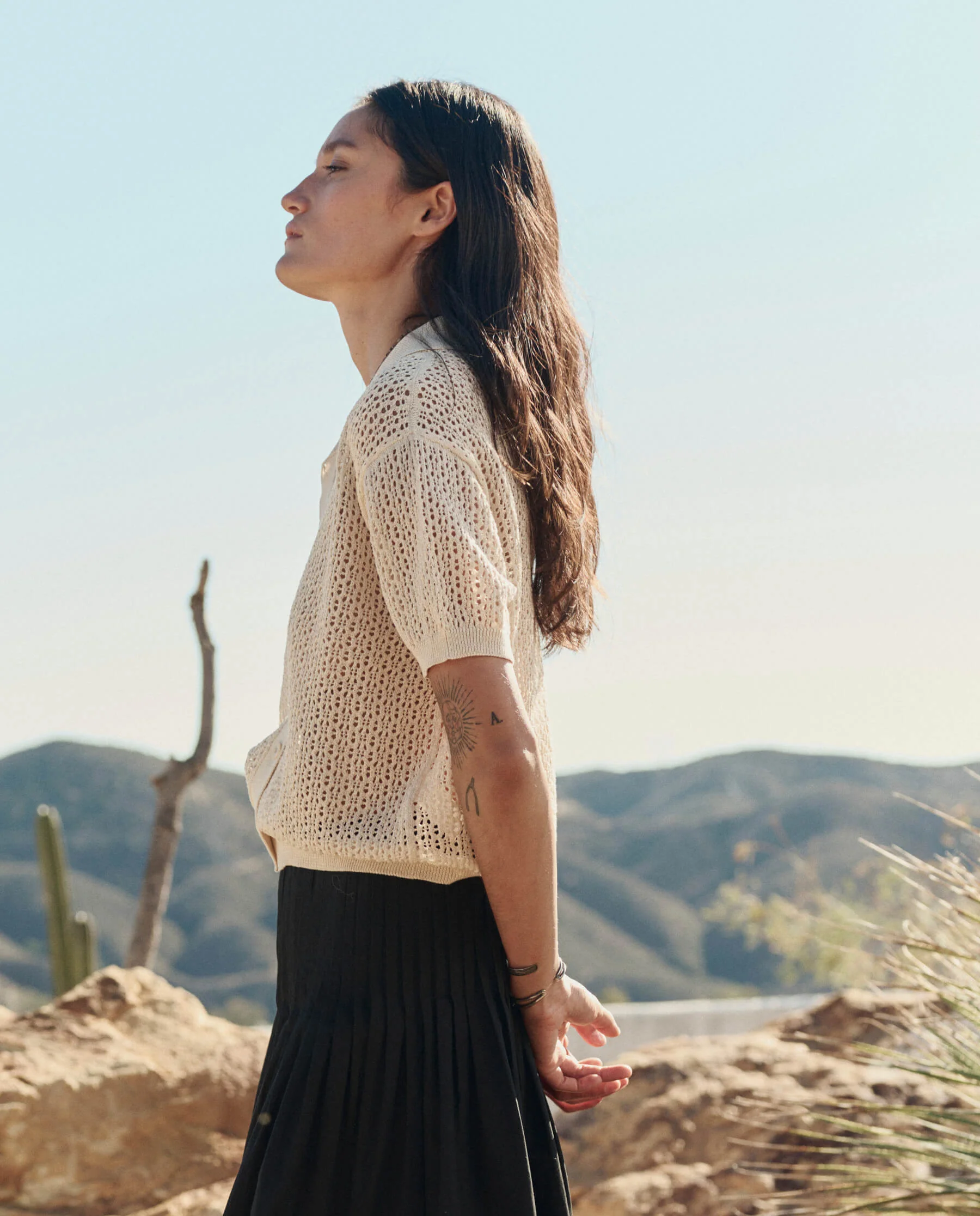 The Crochet Polo. -- Natural - Image 3