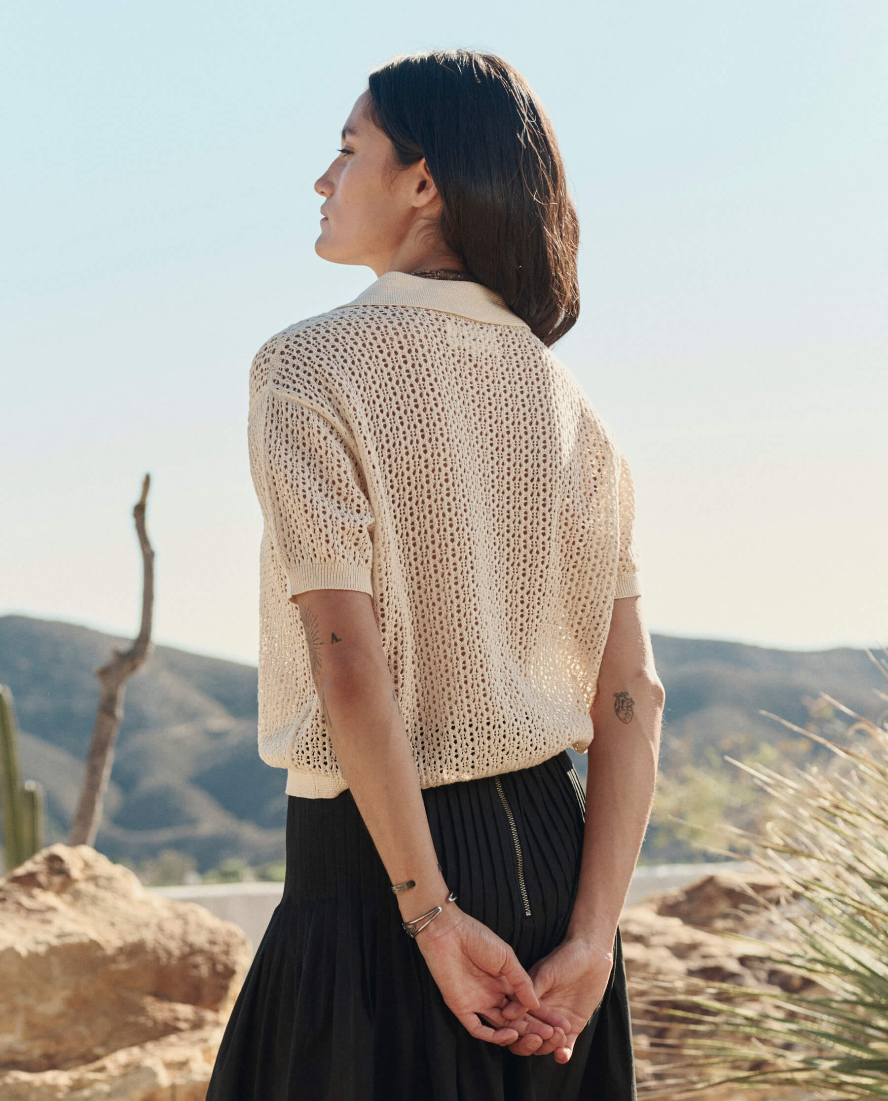 The Crochet Polo. -- Natural - Image 4