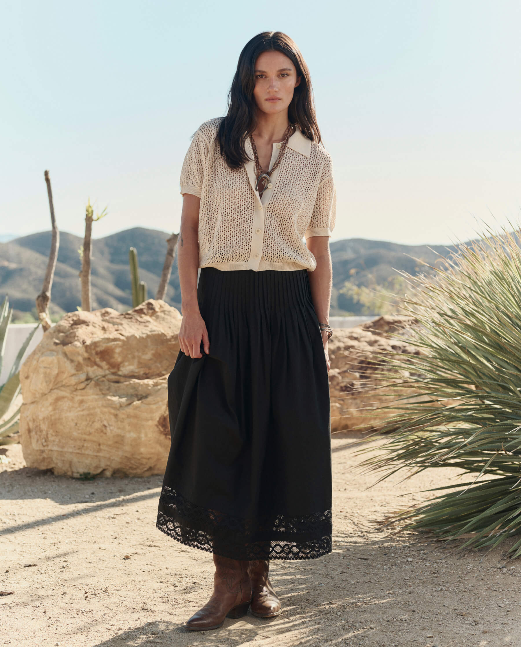 The Crochet Polo. -- Natural - Image 5