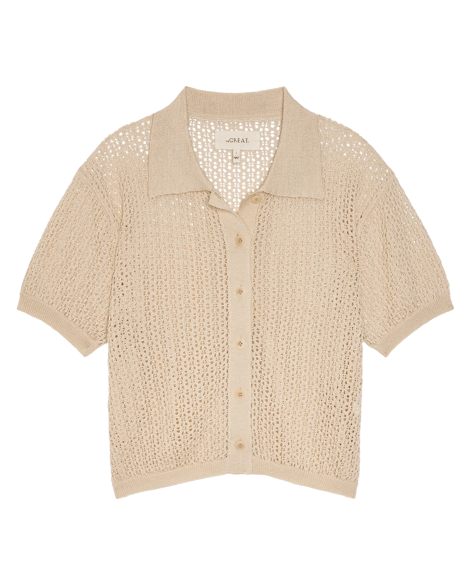 The Crochet Polo. -- Natural - Image 6