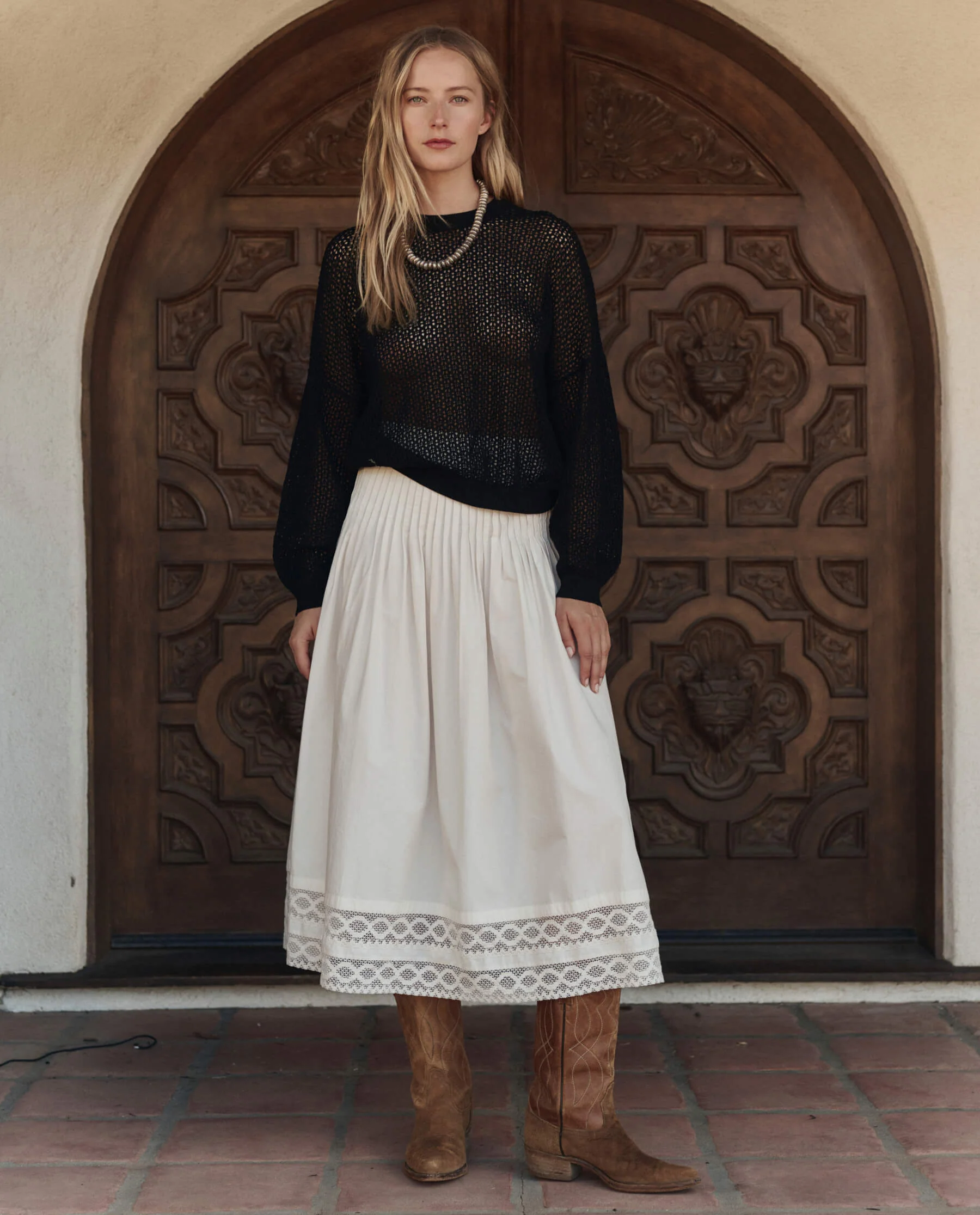 The Crochet Pullover. -- Black - Image 2