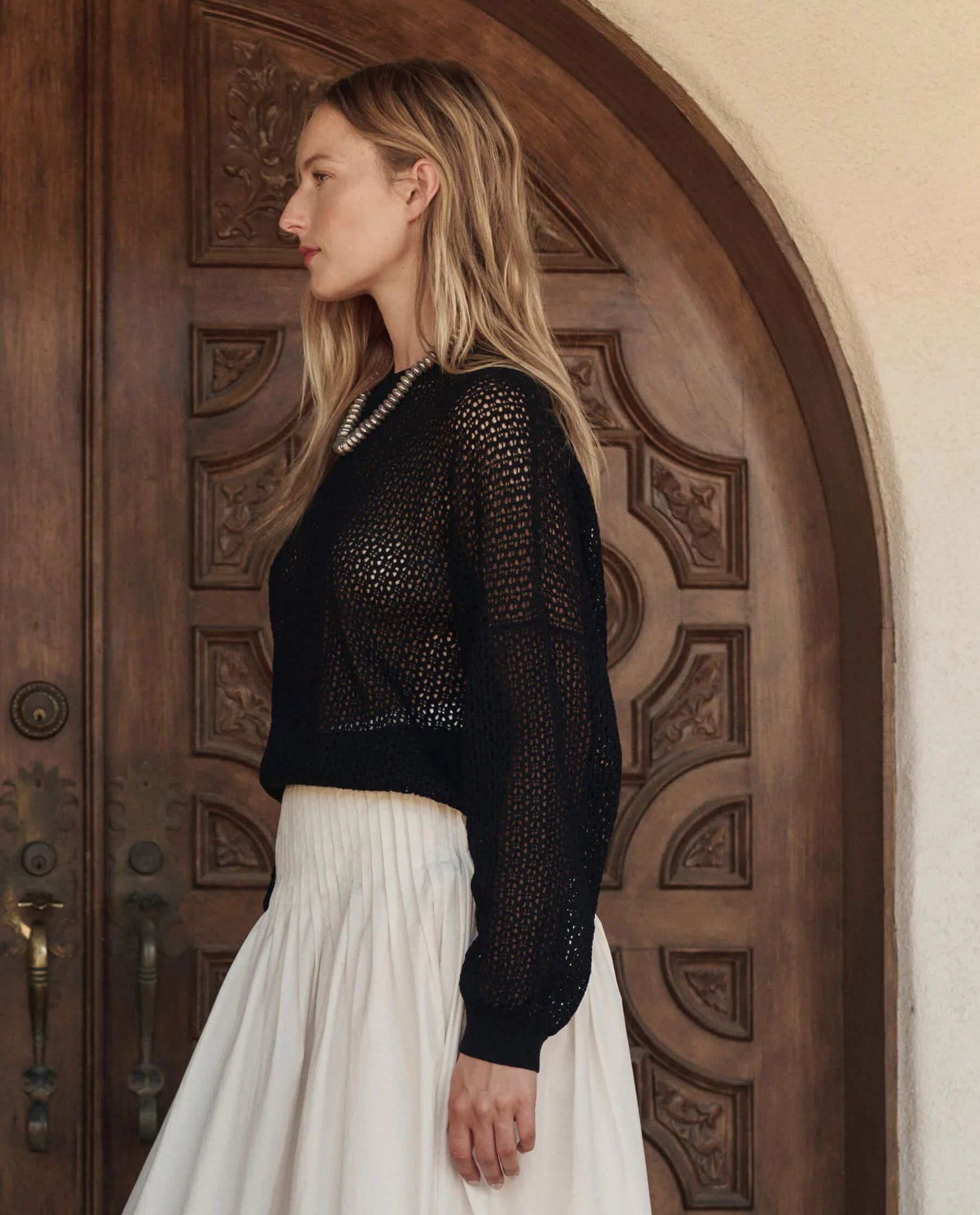 The Crochet Pullover. -- Black - Image 4