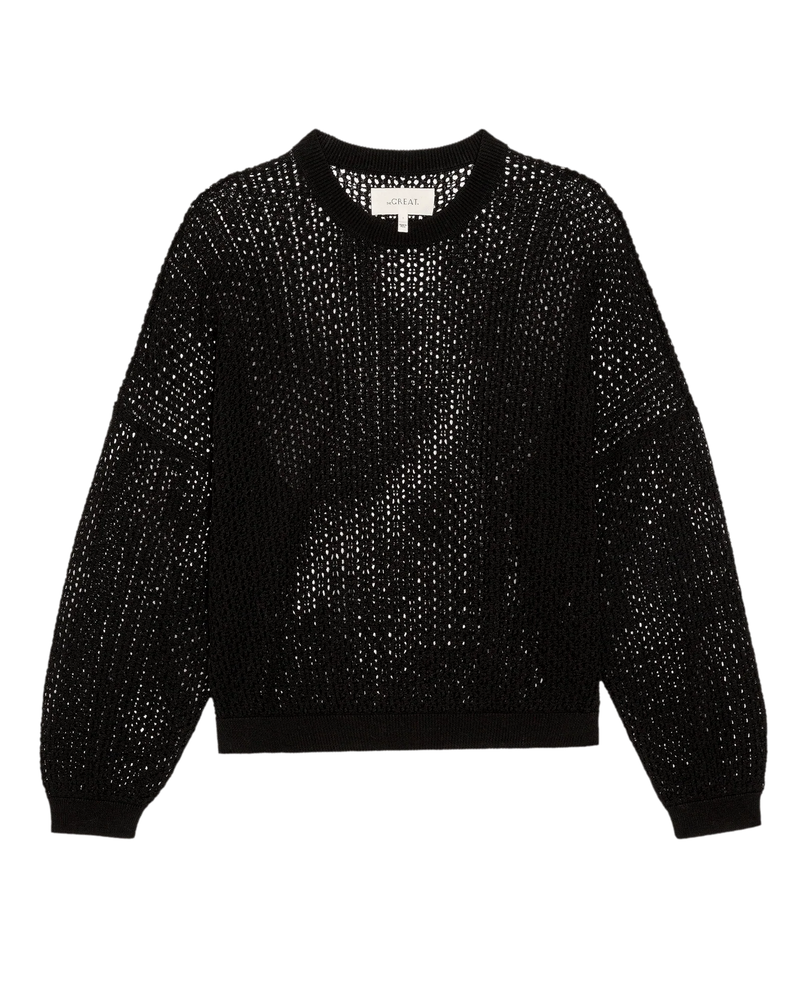 The Crochet Pullover. -- Black - Image 6