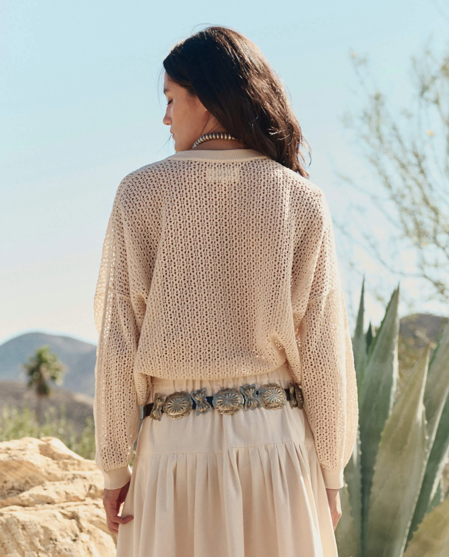 The Crochet Pullover. -- Natural - Image 5