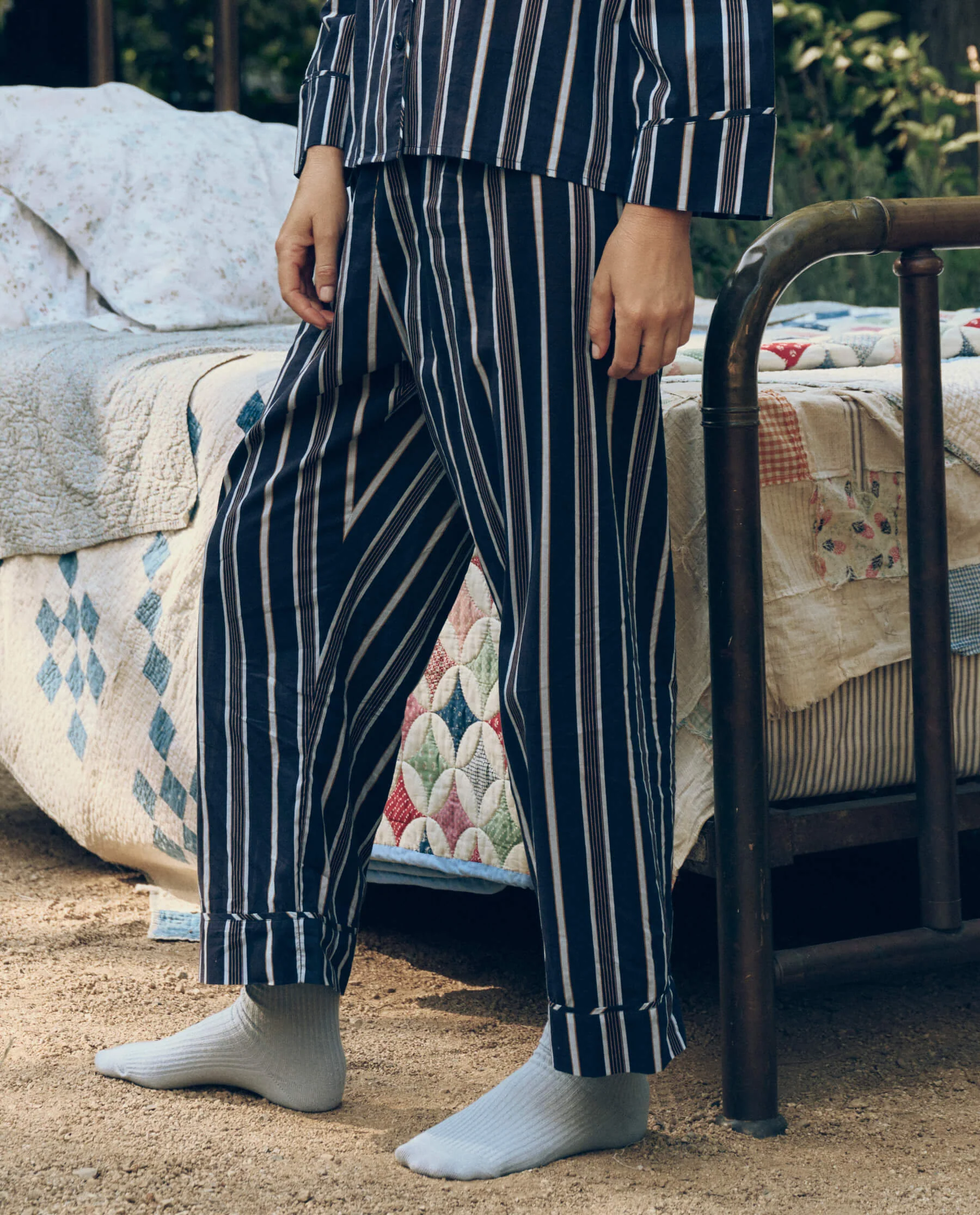 The Easy Sleep Pant. -- Coastline Stripe - Image 2