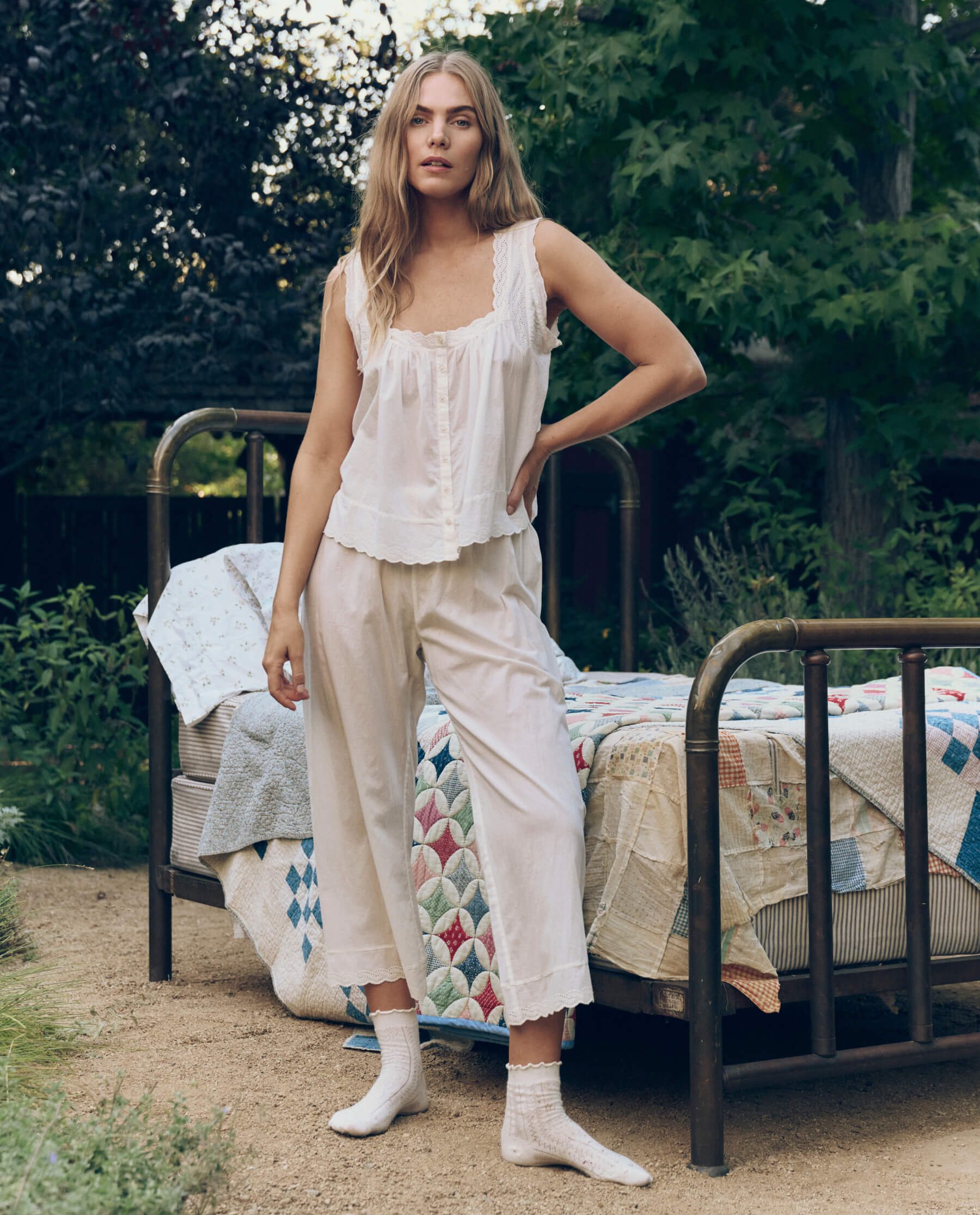The Eyelet Tank. -- True White - Image 4