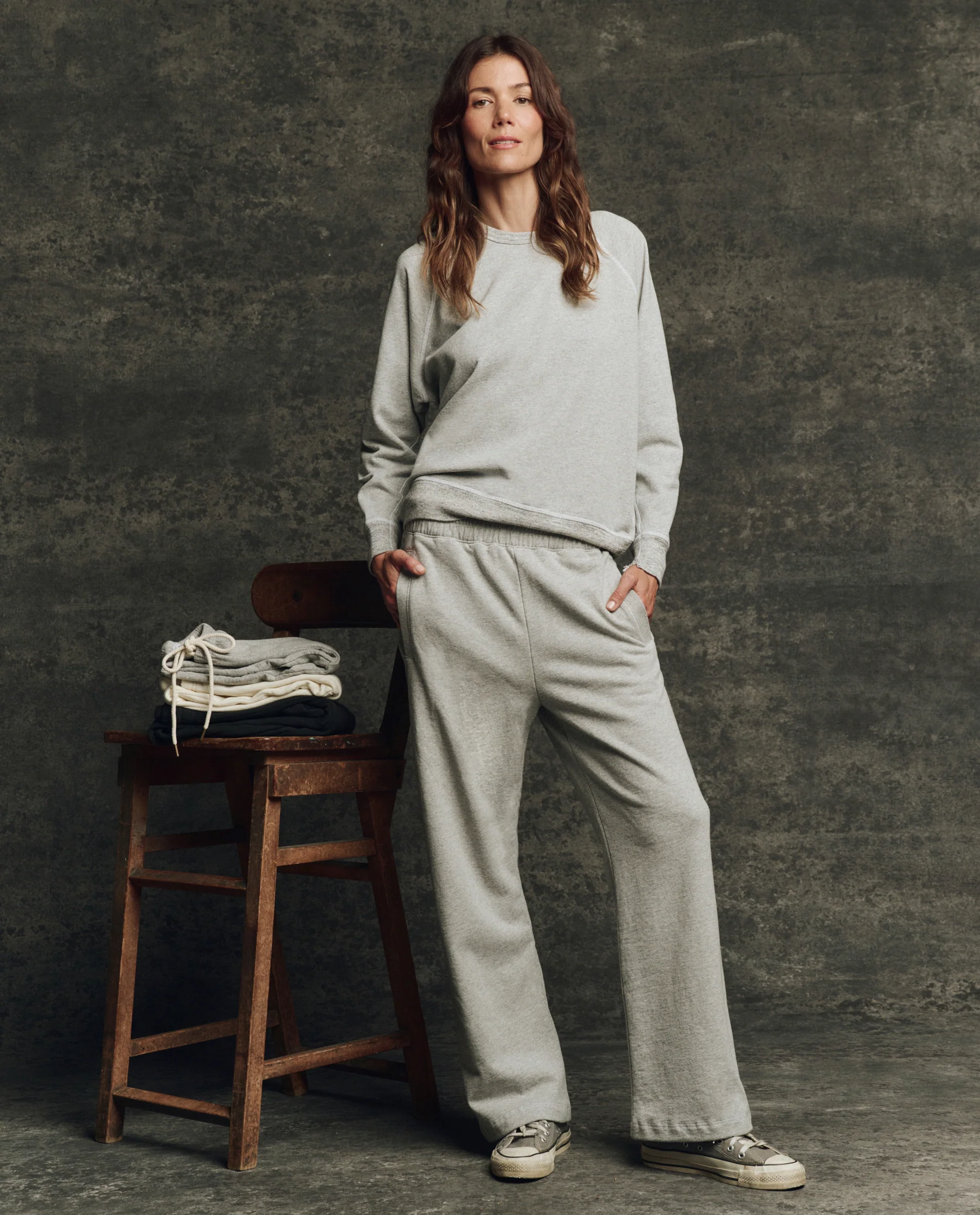 The Fleece Victory Sweatpant. Solid -- Heather Grey - Image 4