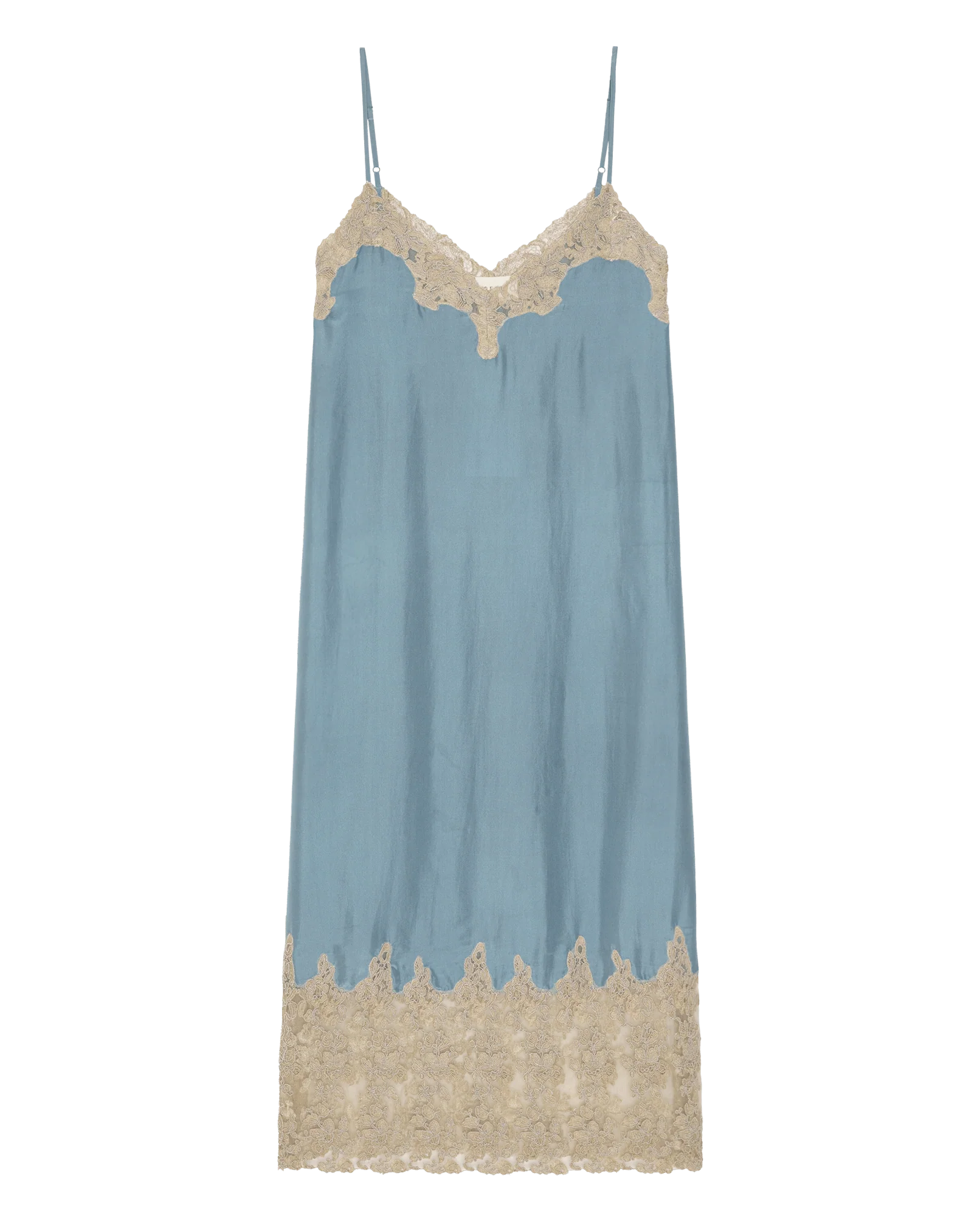 The Legacy Dress. -- Faded Blue and Cream - Image 6