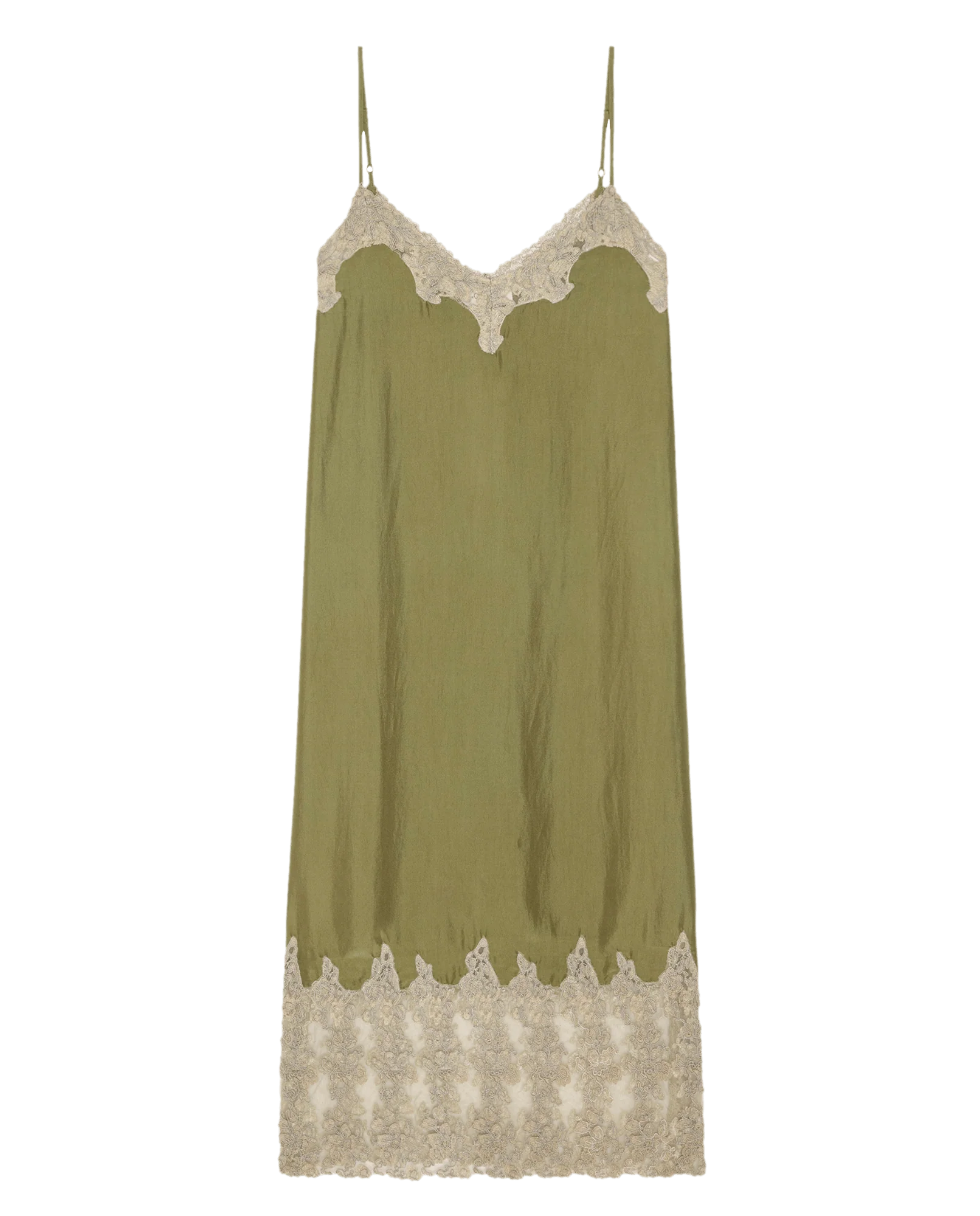 The Legacy Dress. -- Light Olive and Cream - Image 7