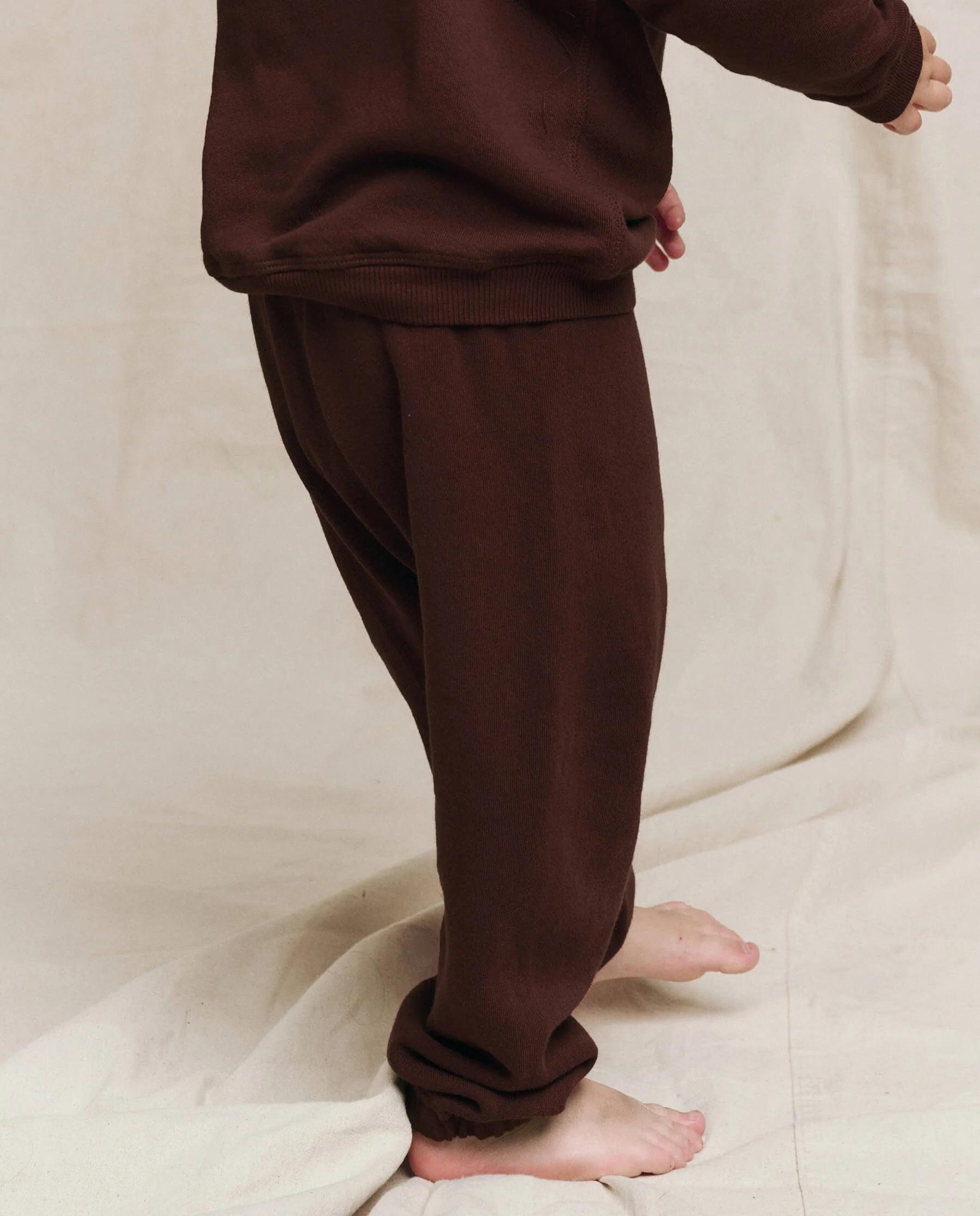 The Little Stadium Sweatpant. Solid -- Driftwood - Image 2
