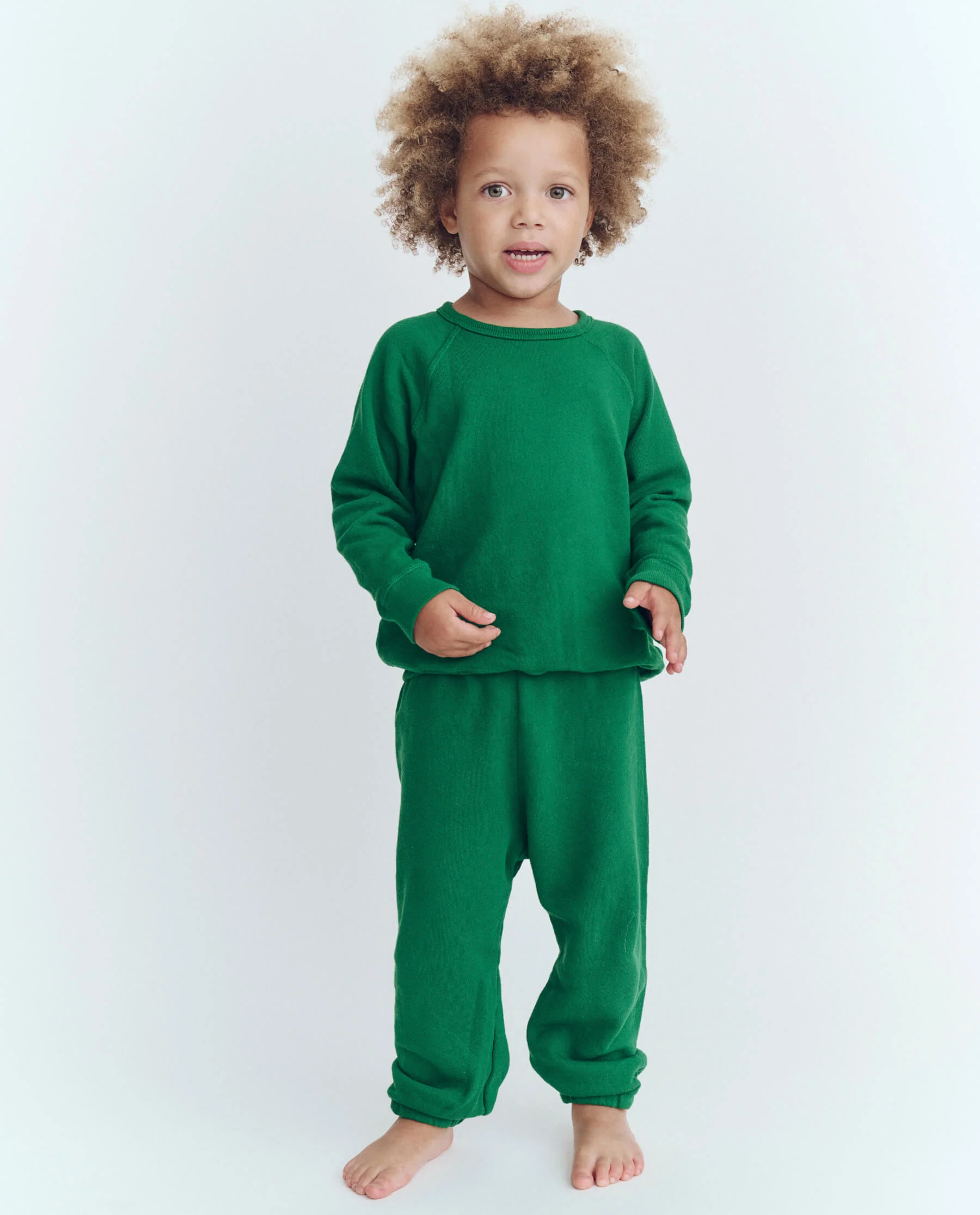 The Little Stadium Sweatpant. Solid -- Holly Leaf - Image 2