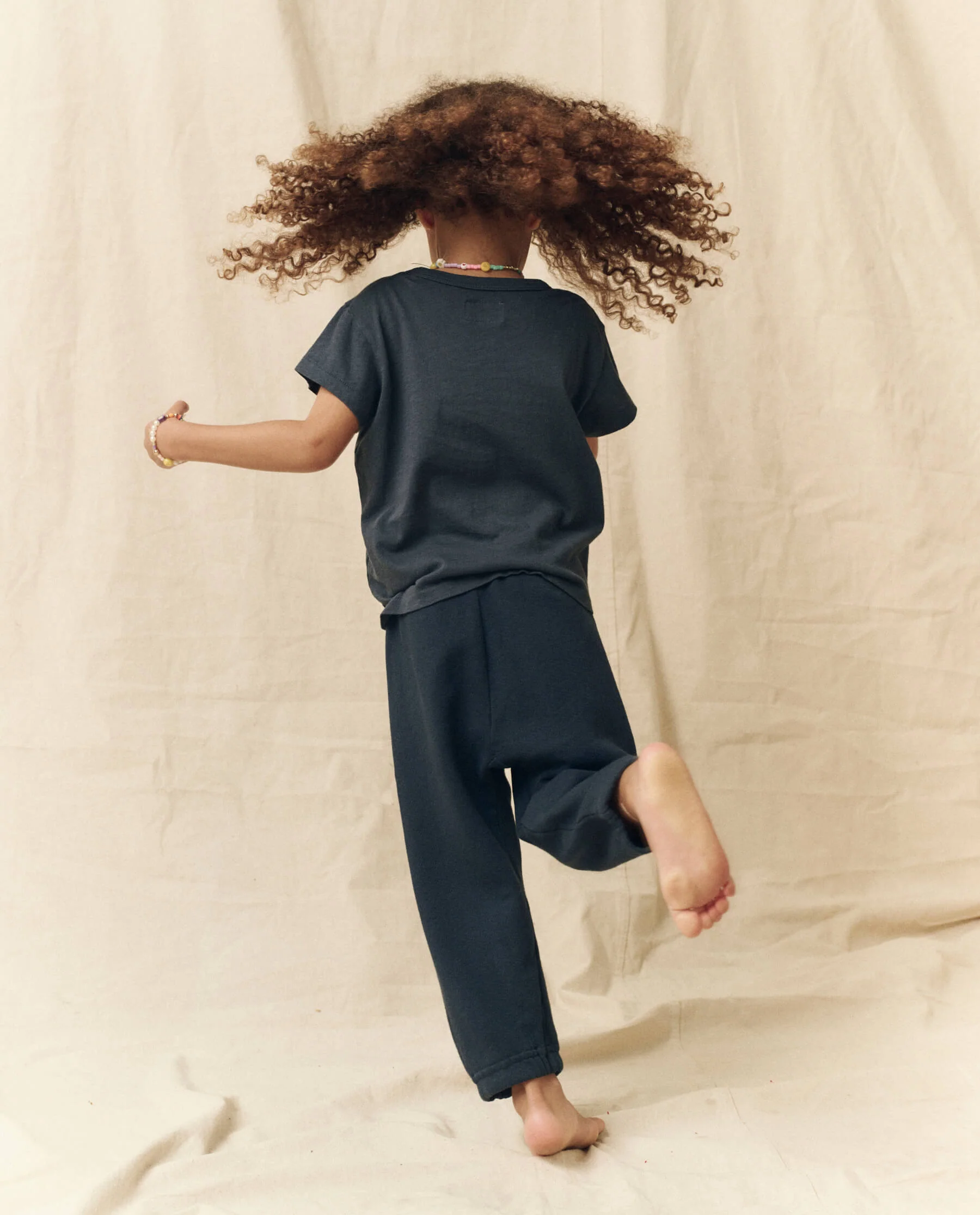 The Little Stadium Sweatpant. Solid -- True Navy - Image 2