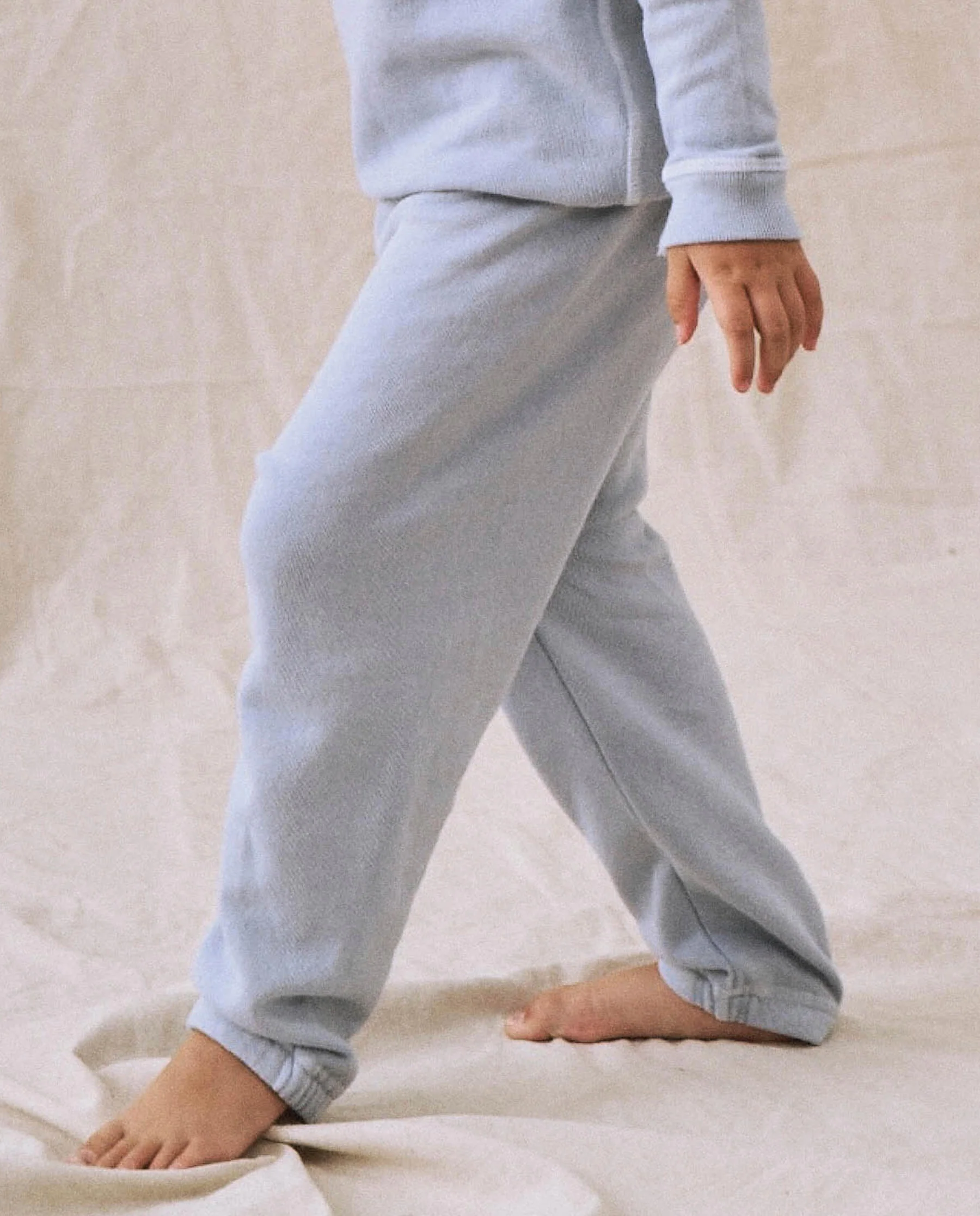 The Little Stadium Sweatpant. Solid -- Whisper Blue - Image 2