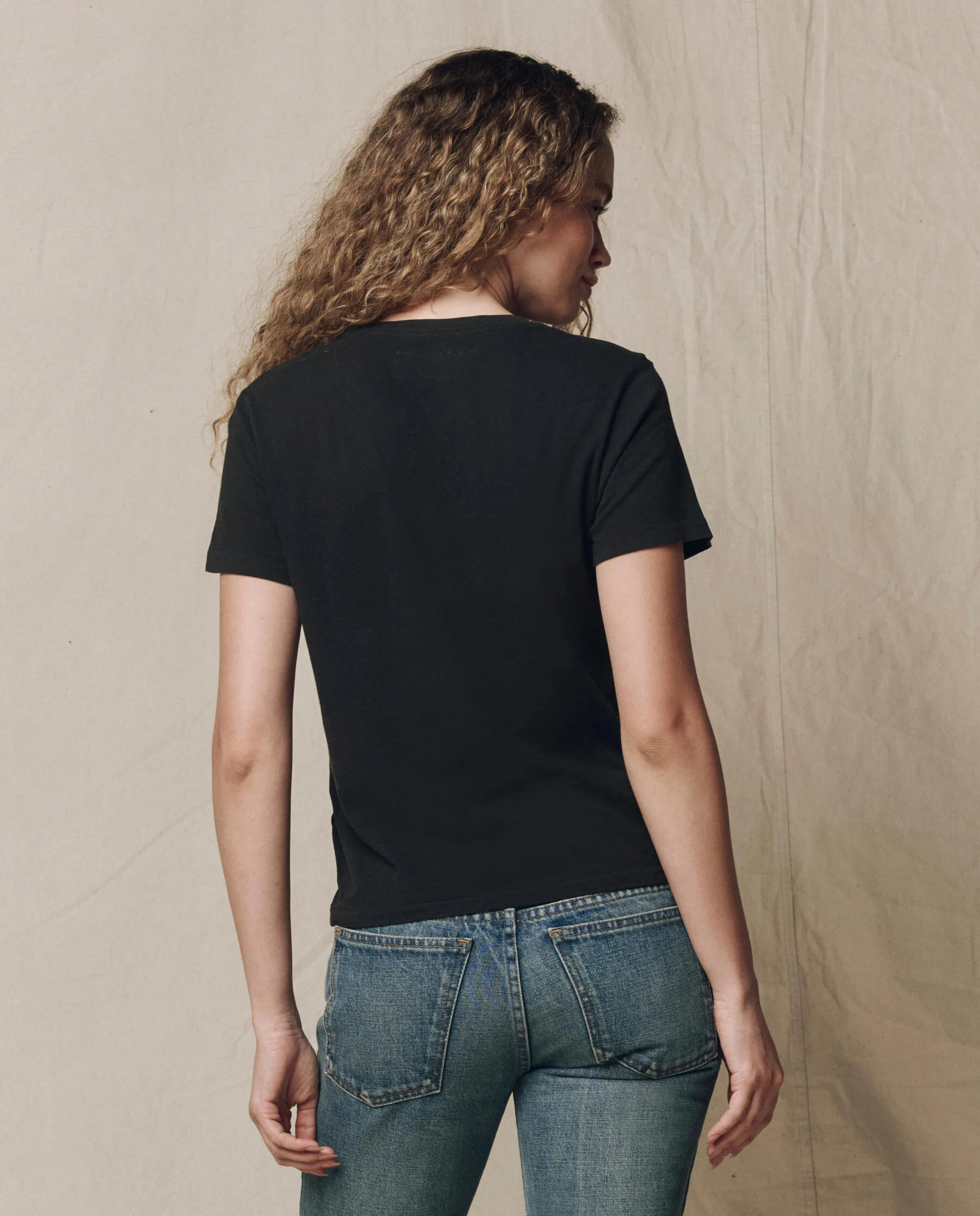 The Little Tee. Solid -- Almost Black - Image 4
