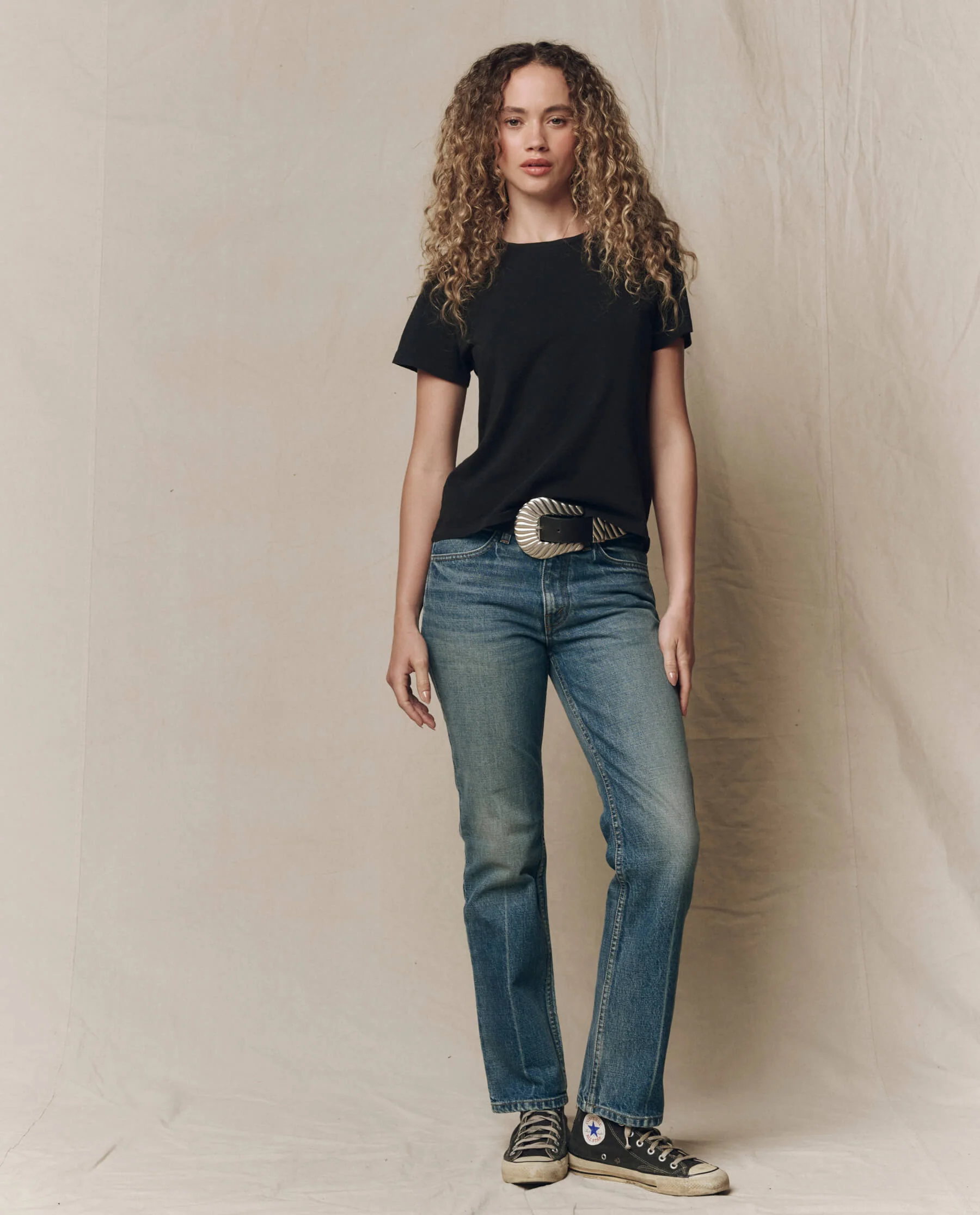The Little Tee. Solid -- Almost Black - Image 5