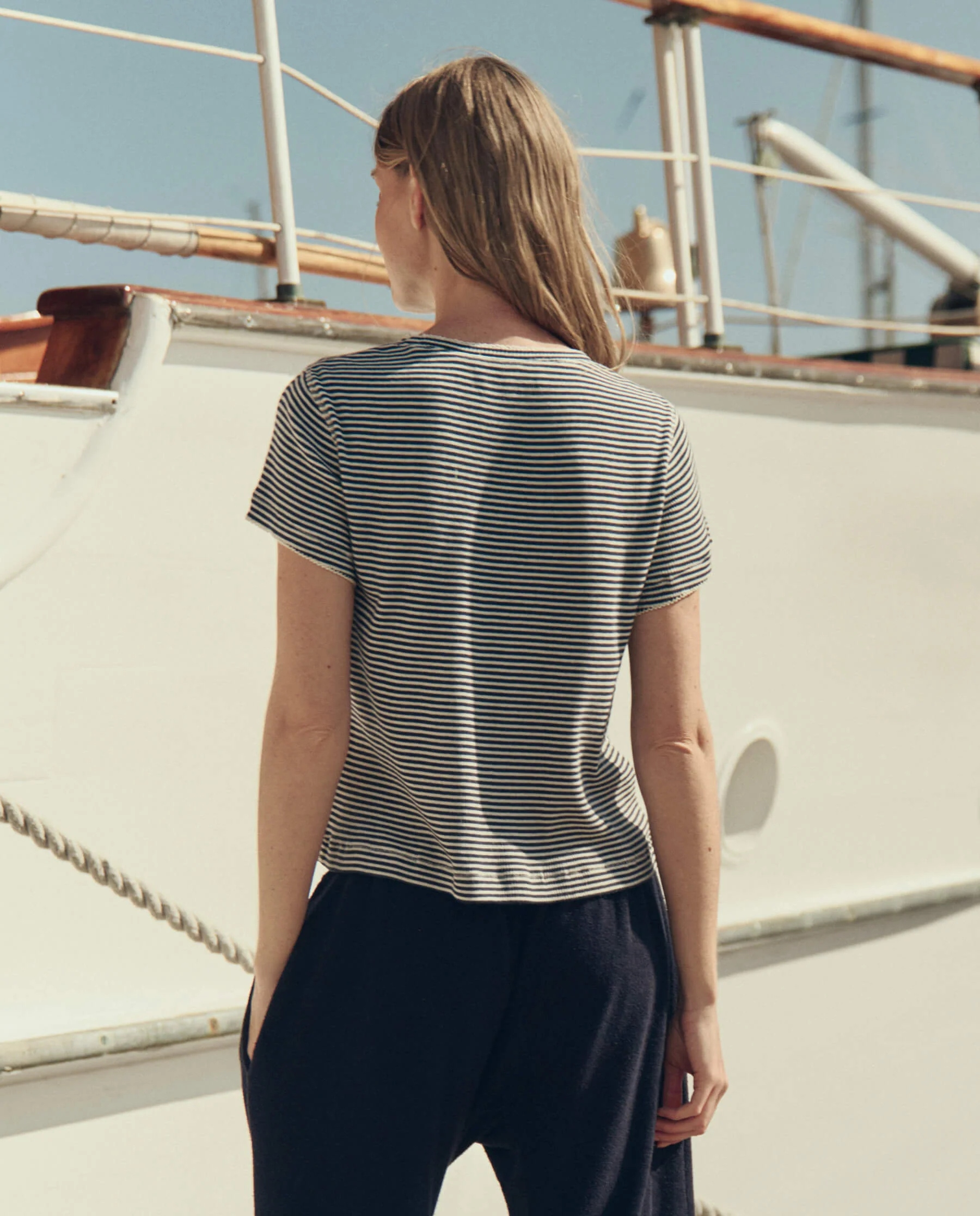 The Little Tee. -- Navy Stripe - Image 5