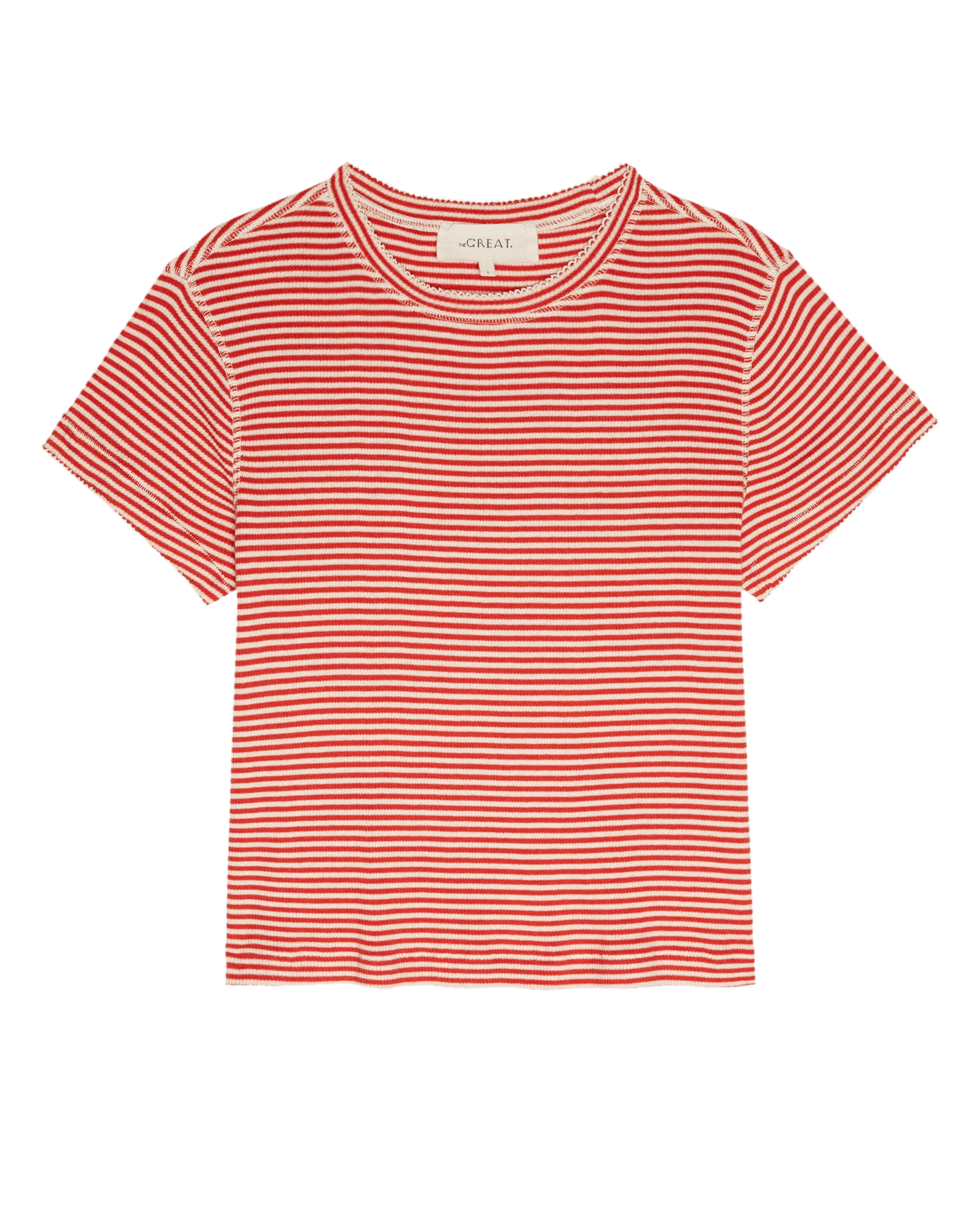 The Little Tee. -- Pimento Stripe - Image 5