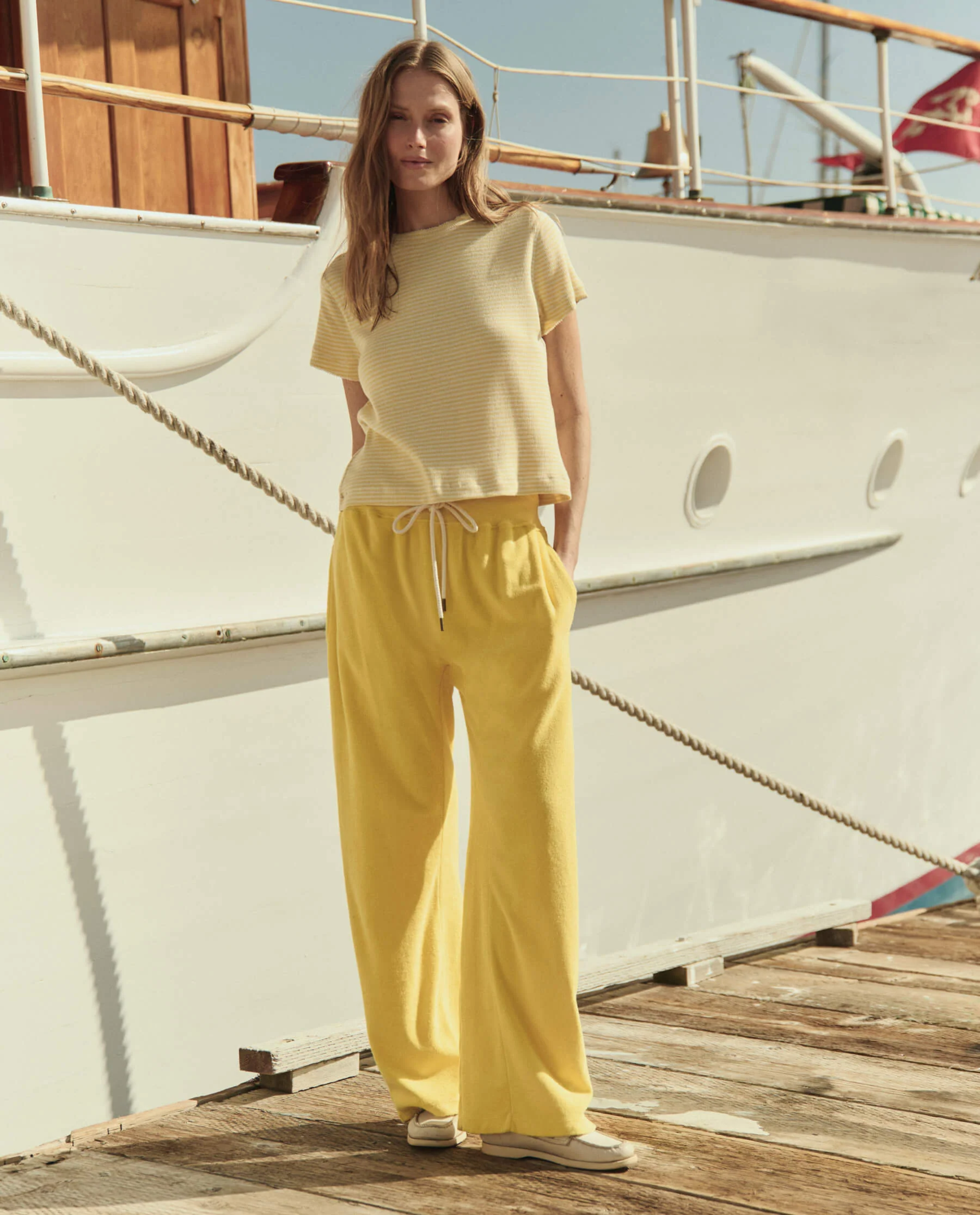 The Little Tee. -- Soft Yellow Stripe - Image 4