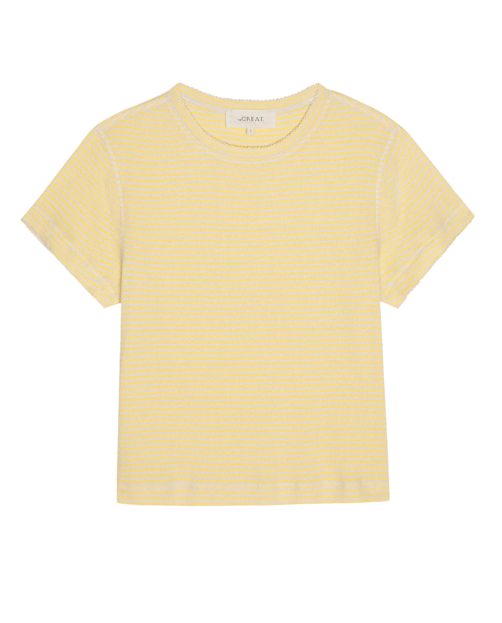 The Little Tee. -- Soft Yellow Stripe - Image 5