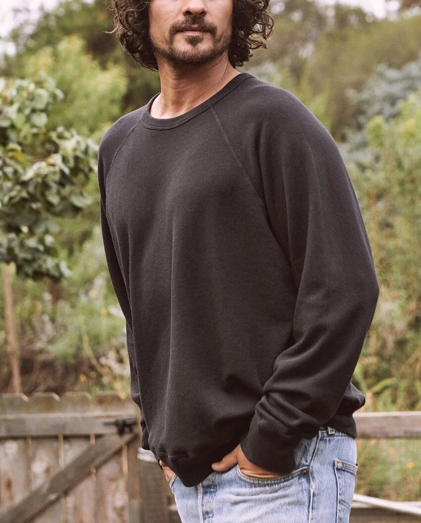 The Men's College Sweatshirt. -- ALMOST BLACK - Image 2