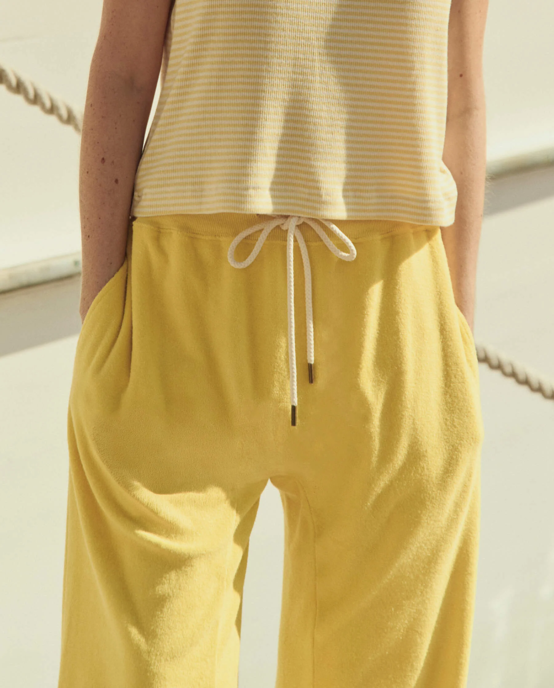 The Micro Terry Horseshoe Sweatpant. -- Margarita - Image 2