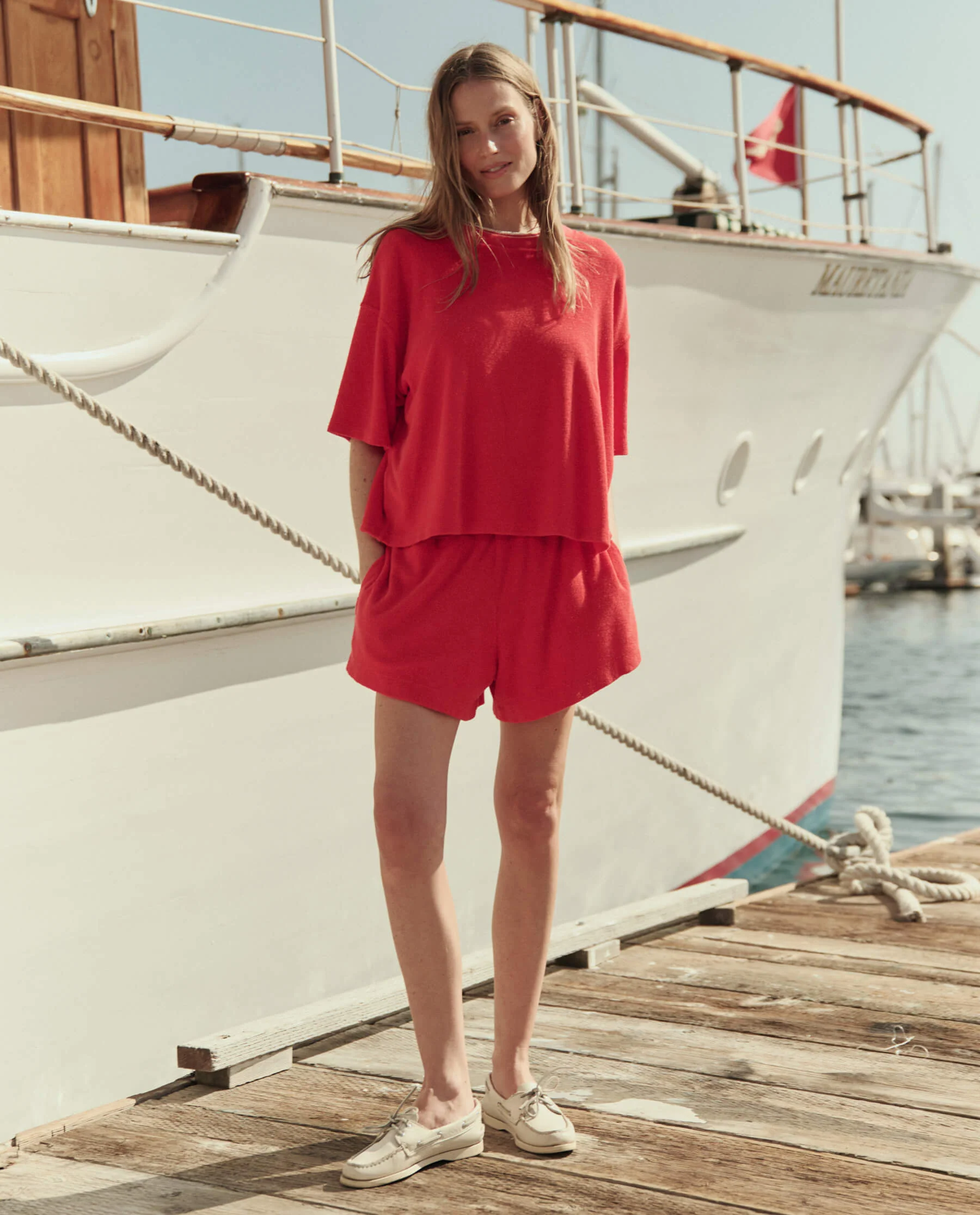 The Micro Terry Swing Short. -- Pimento - Image 3