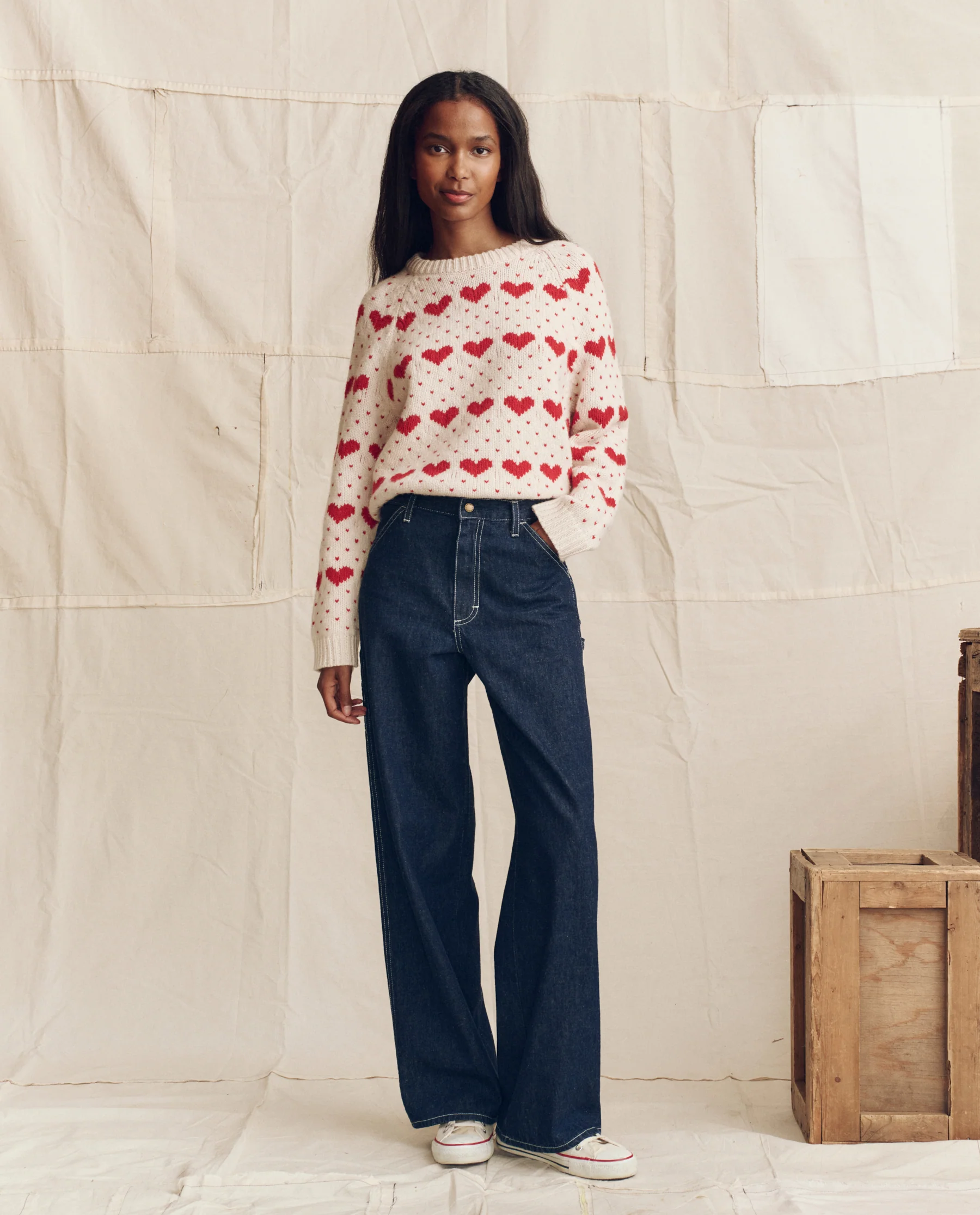 The Mill Jean. -- Rinse with Cream Stitching - Image 4