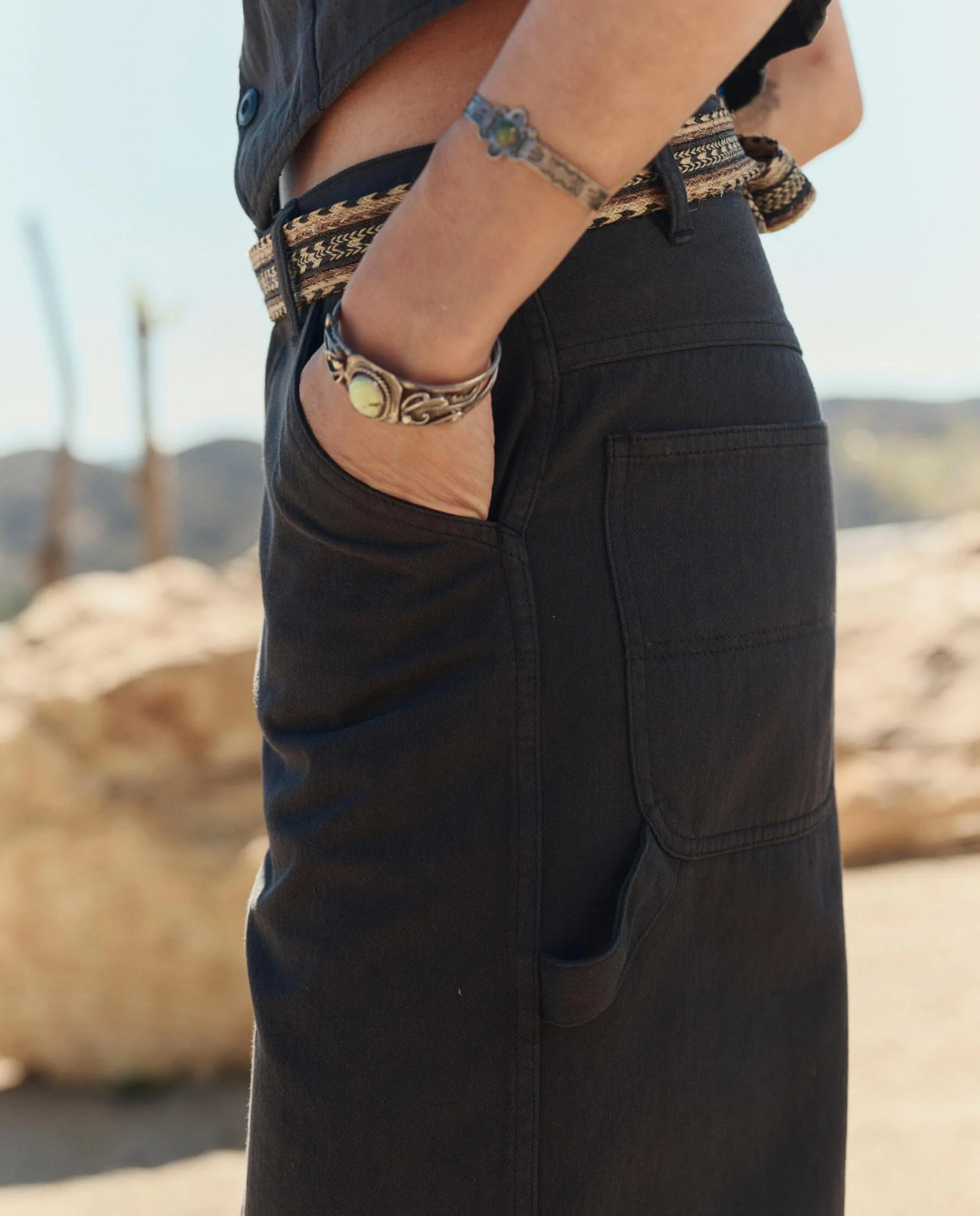 The Mill Pant. -- Washed Black - Image 2