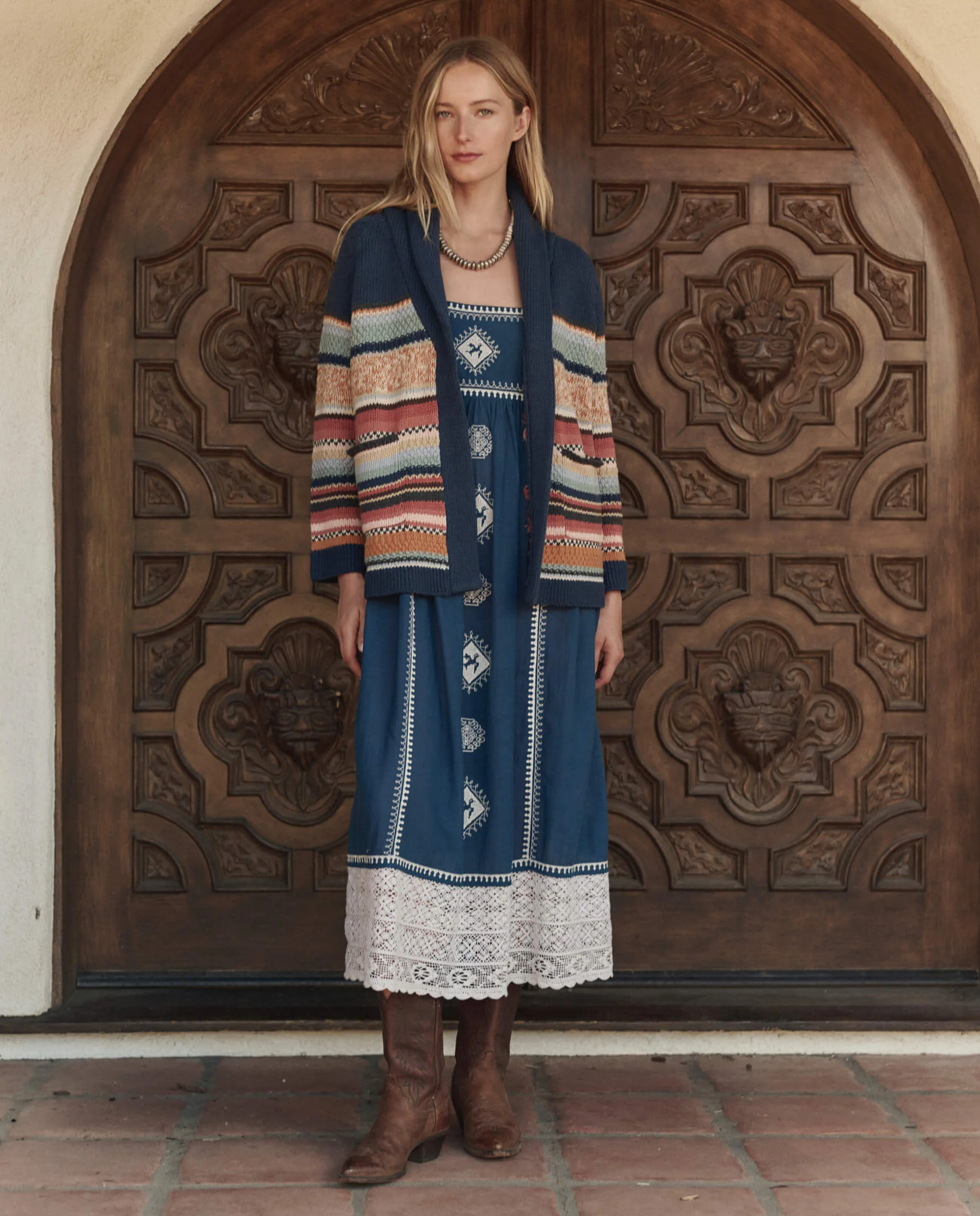 The Mountain Lodge Cardigan. -- Taos Stripe - Image 5
