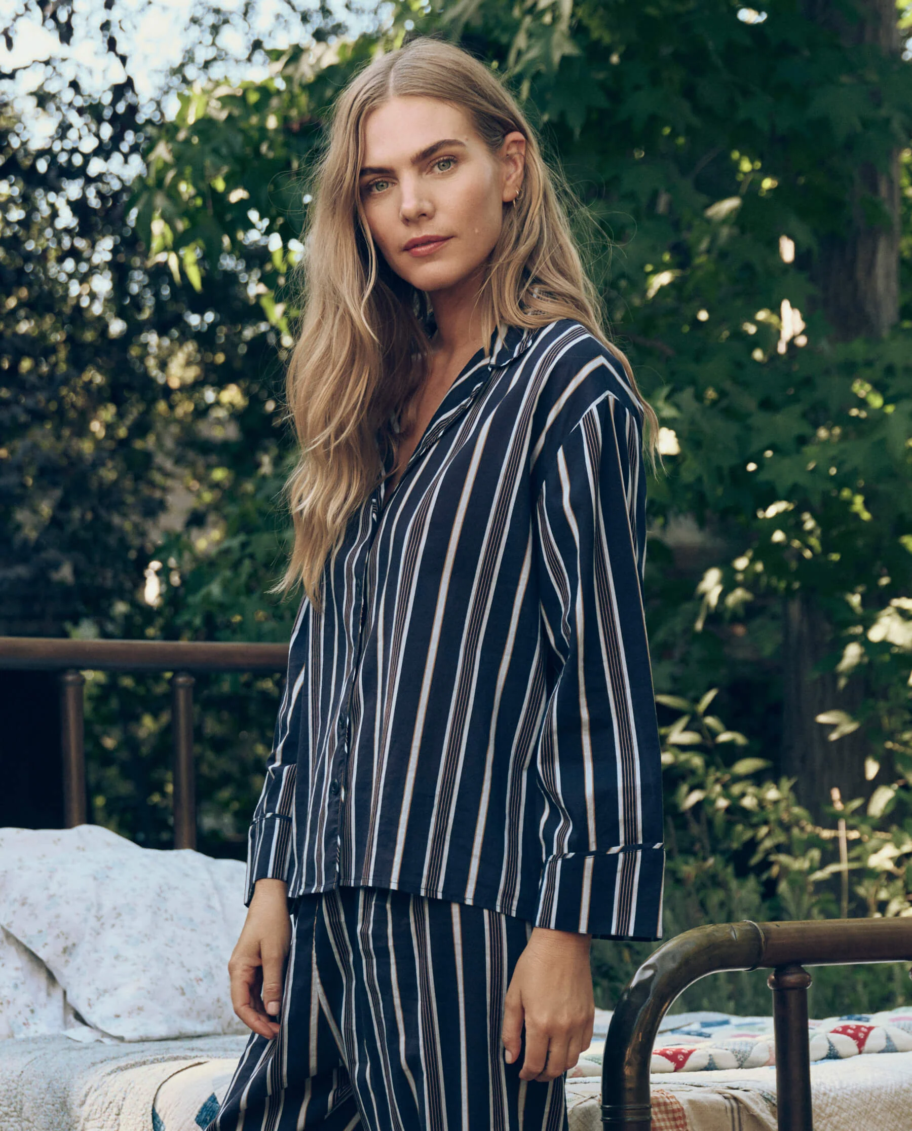 The Pajama Shirt. -- Coastline Stripe - Image 2