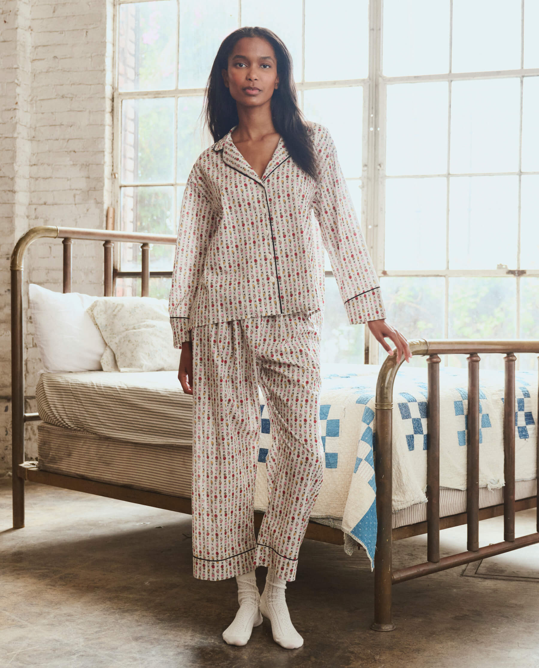 The Pajama Shirt. -- Ribbon Floral - Image 5