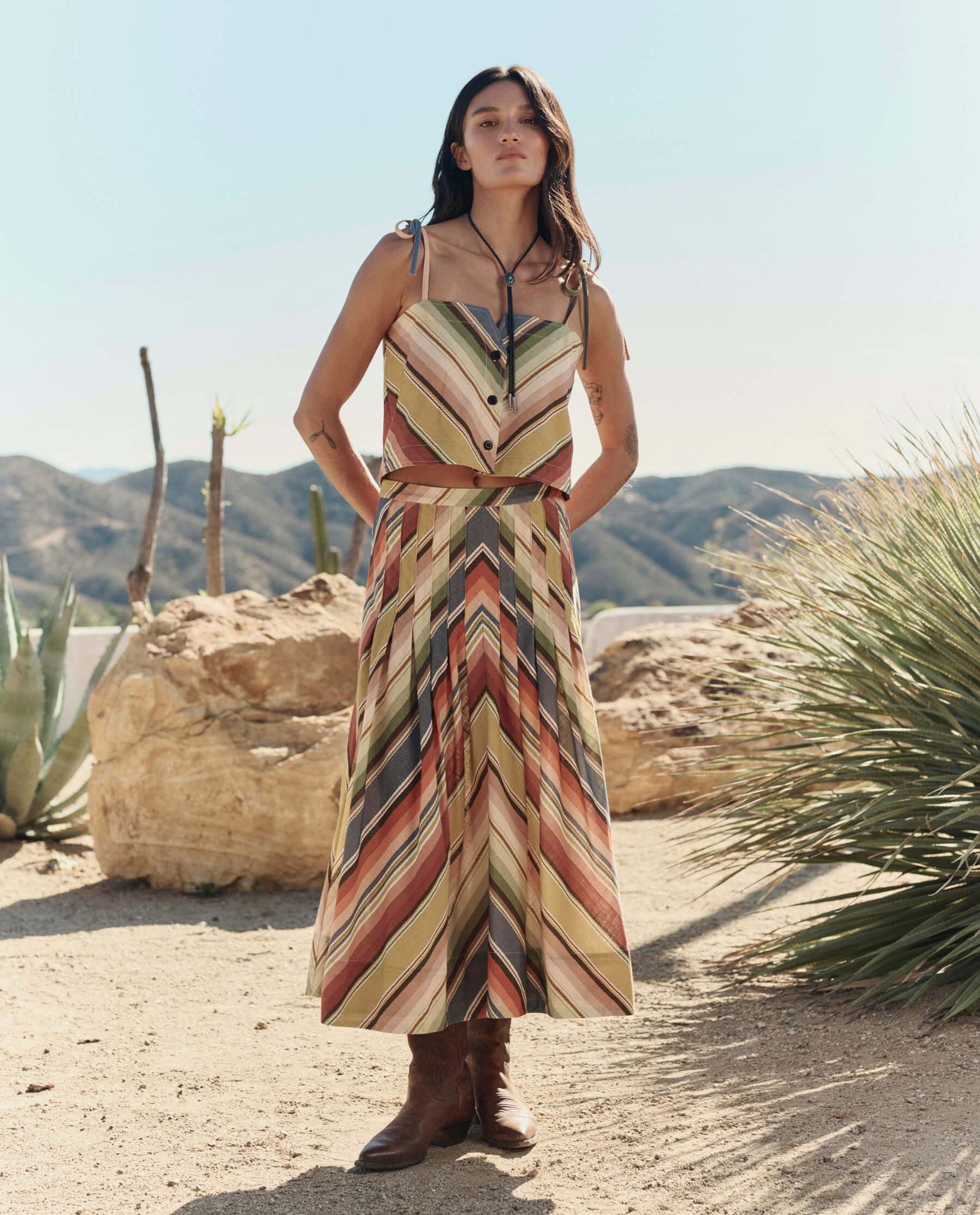 The Rhythm Skirt. -- Davenport Stripe - Image 5