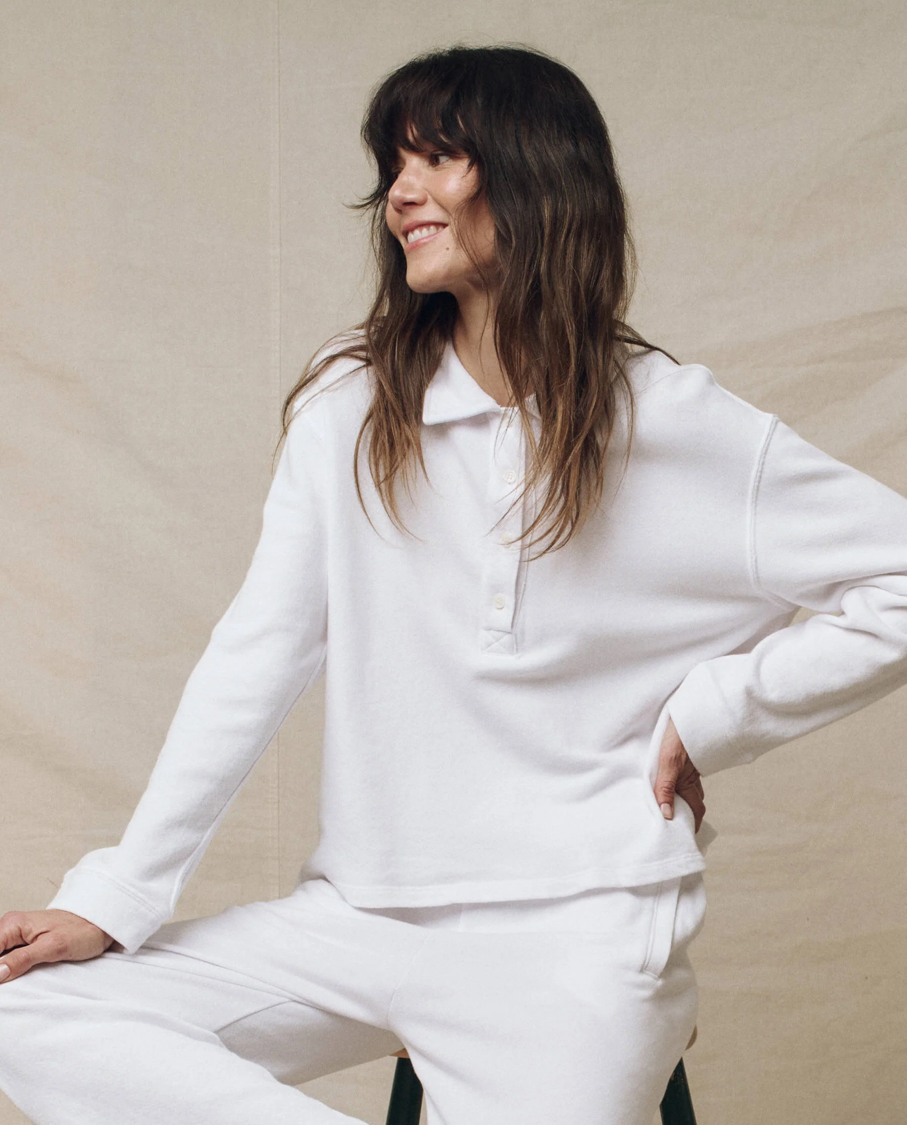 The Rugby Sweatshirt. -- True White