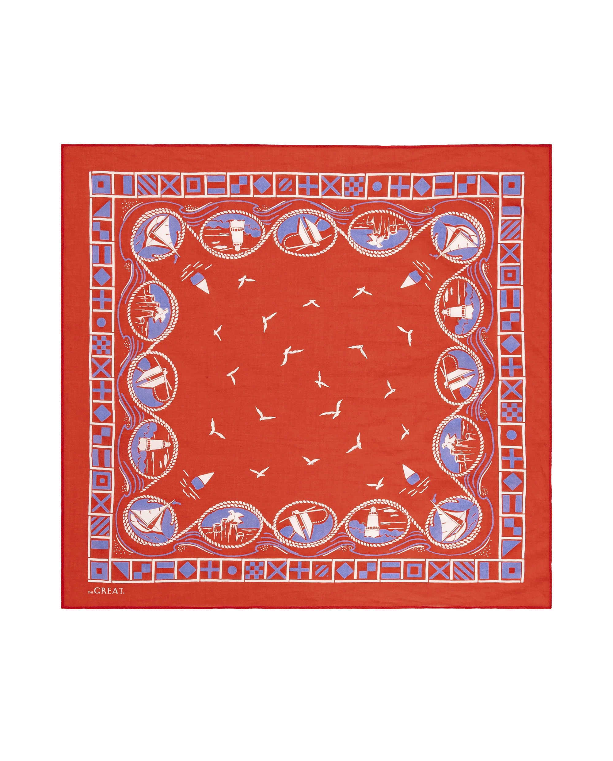 The Sailboat Bandana. -- Red - Image 5
