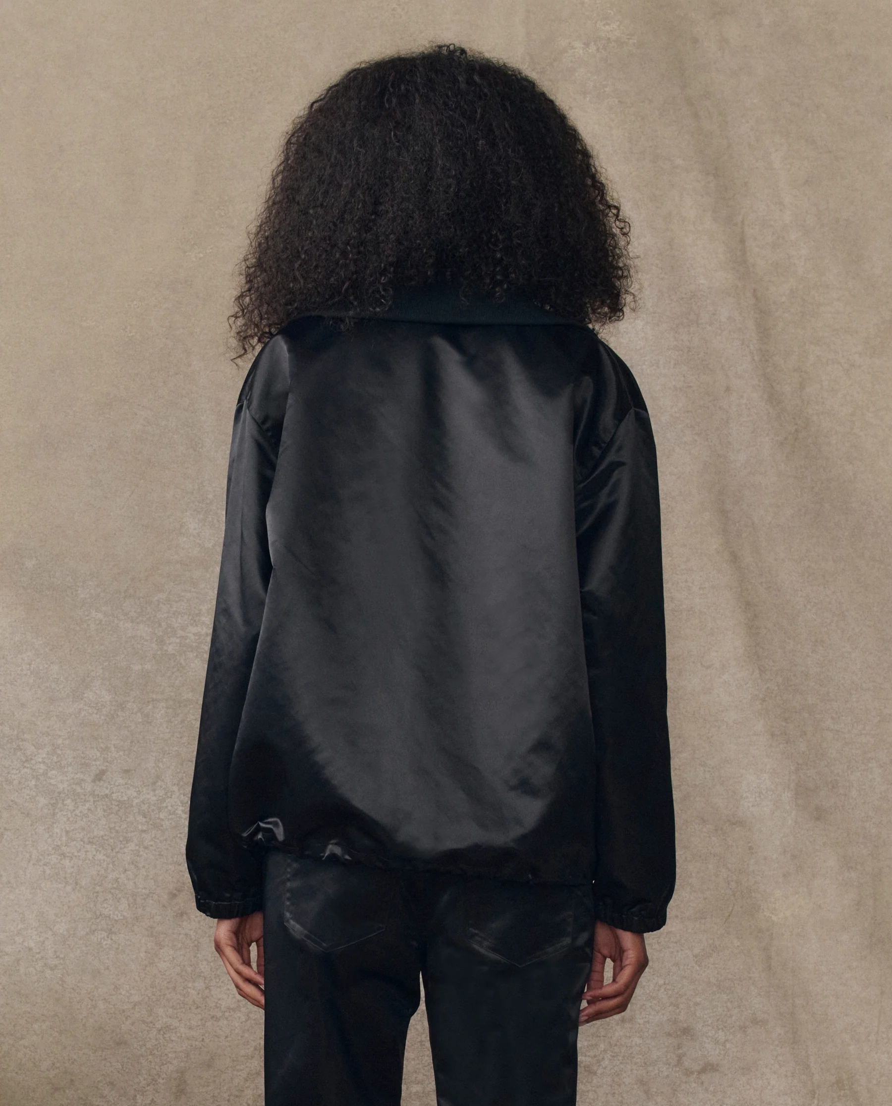 The Satin Coach's Jacket. -- Black - Image 2