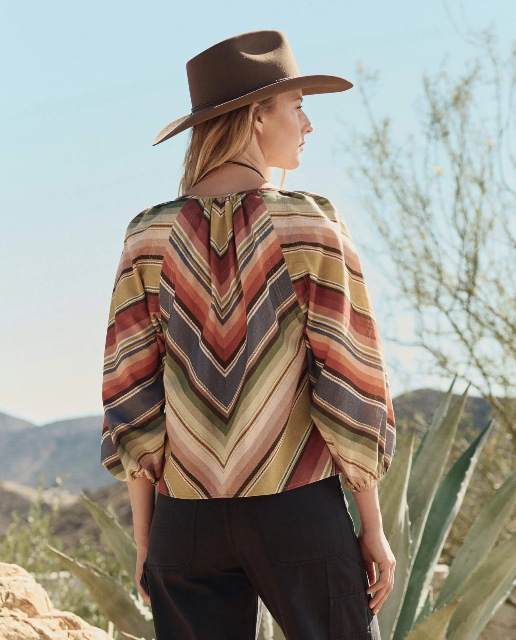 The Seamed Bodega Top. -- Davenport Stripe - Image 3